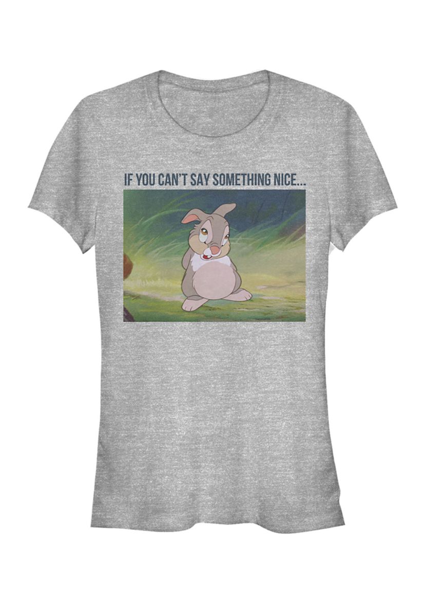 Juniors Licensed Disney Thumper Meme T-Shirt