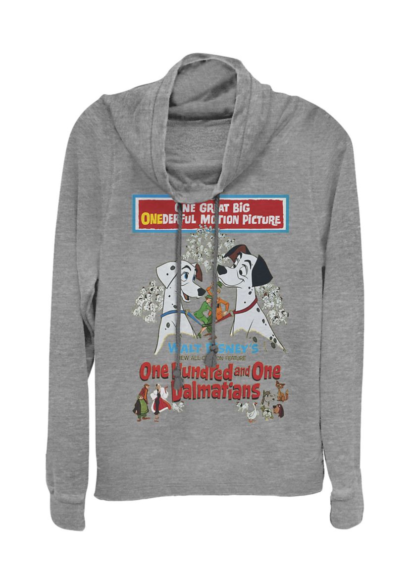 Juniors Licensed Disney Vintage Poster Pullover Top