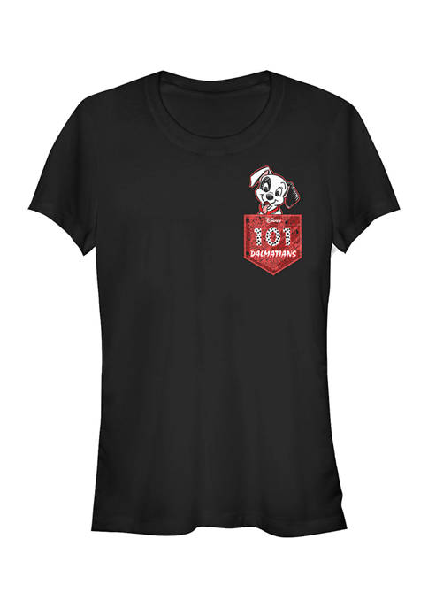 Juniors Officially Licensed Disney 101 Dalmations T-Shirt