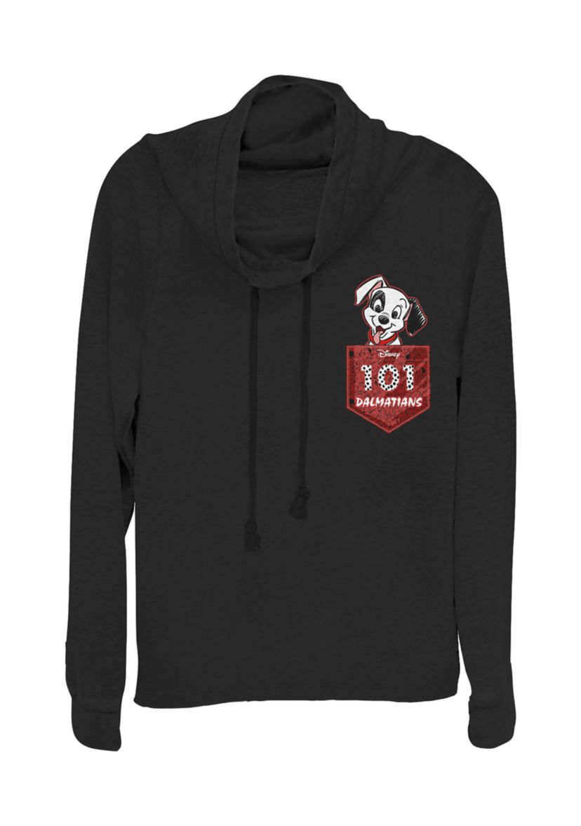 Juniors Licensed Disney Pocket Puppy Pullover Top
