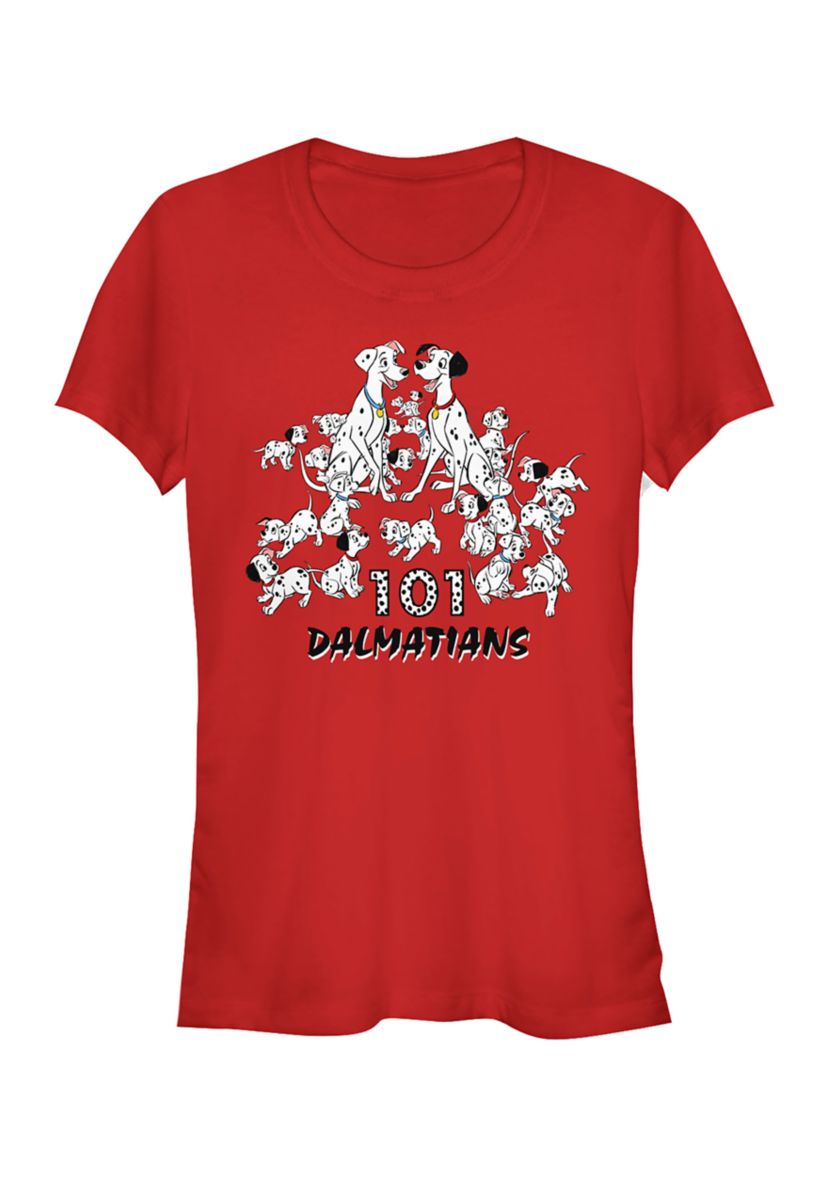 Juniors Officially Licensed Disney 101 Dalmations T-Shirt