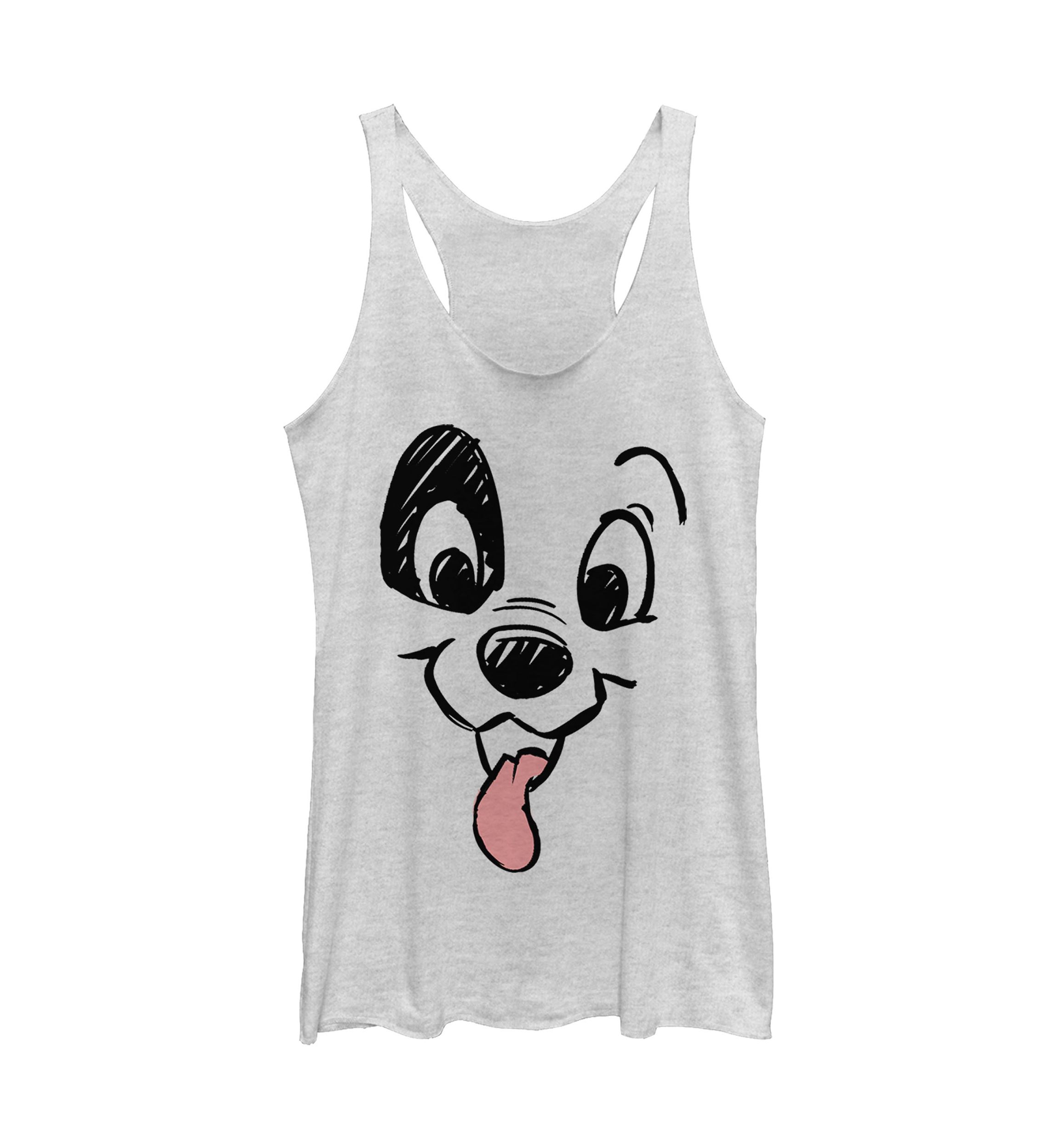 Juniors Licensed Disney Dalmatian Big Face Tank Top