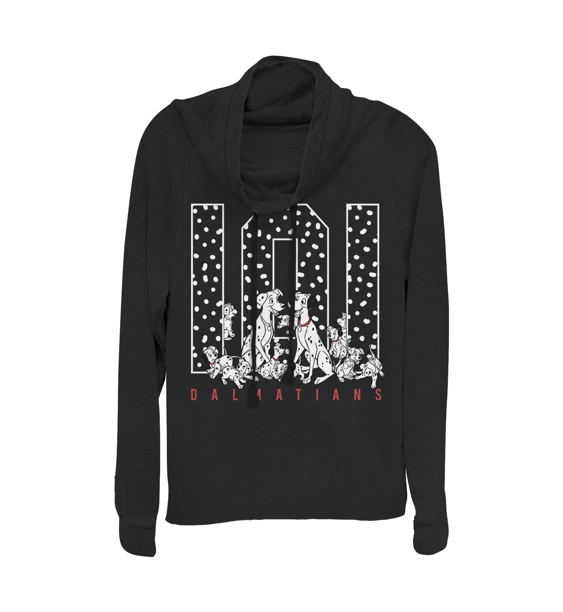 Juniors Licensed Disney One Oh One Spots Pullover Top