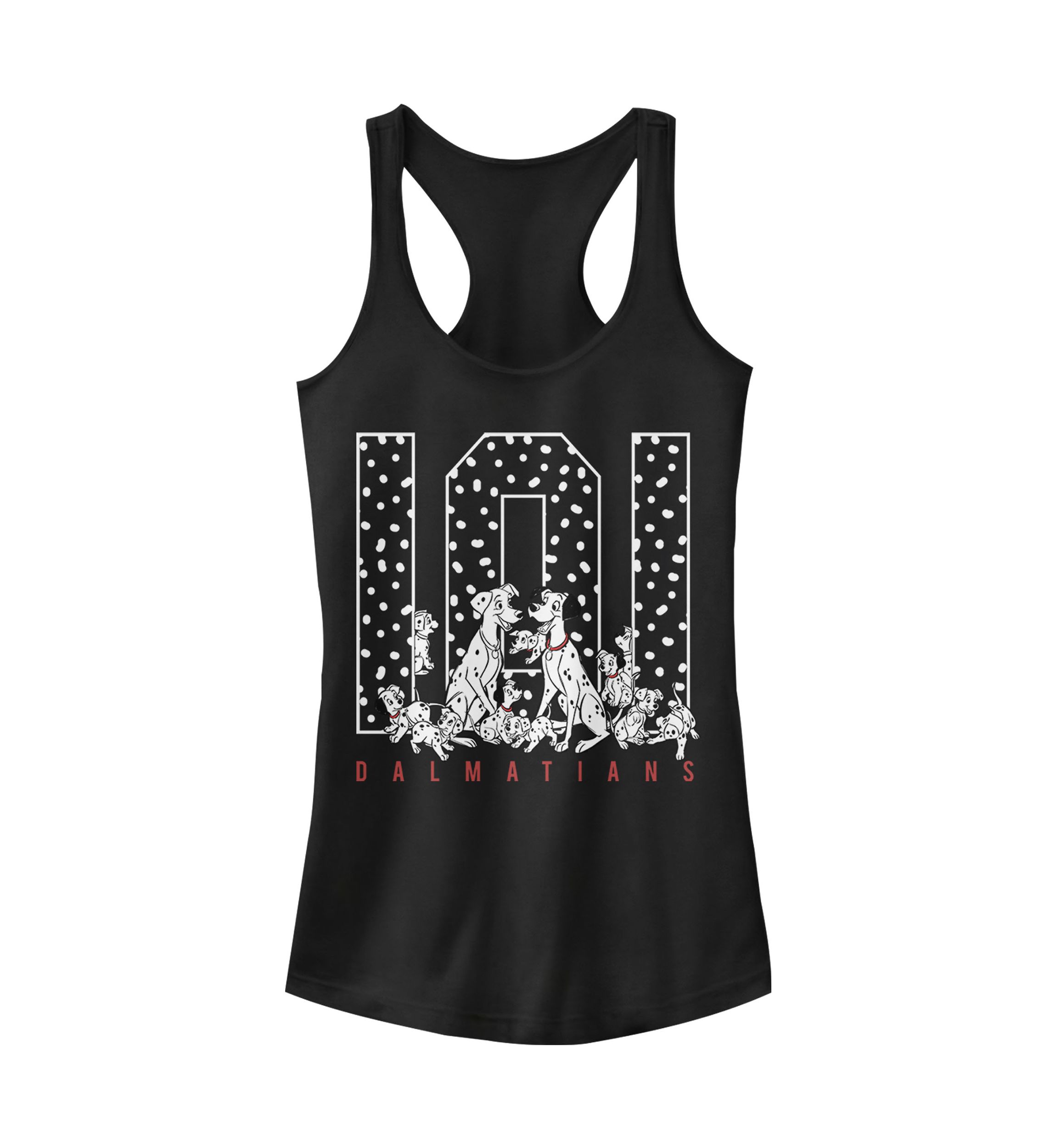 Juniors Licensed Disney One Oh One Spots Tank Top
