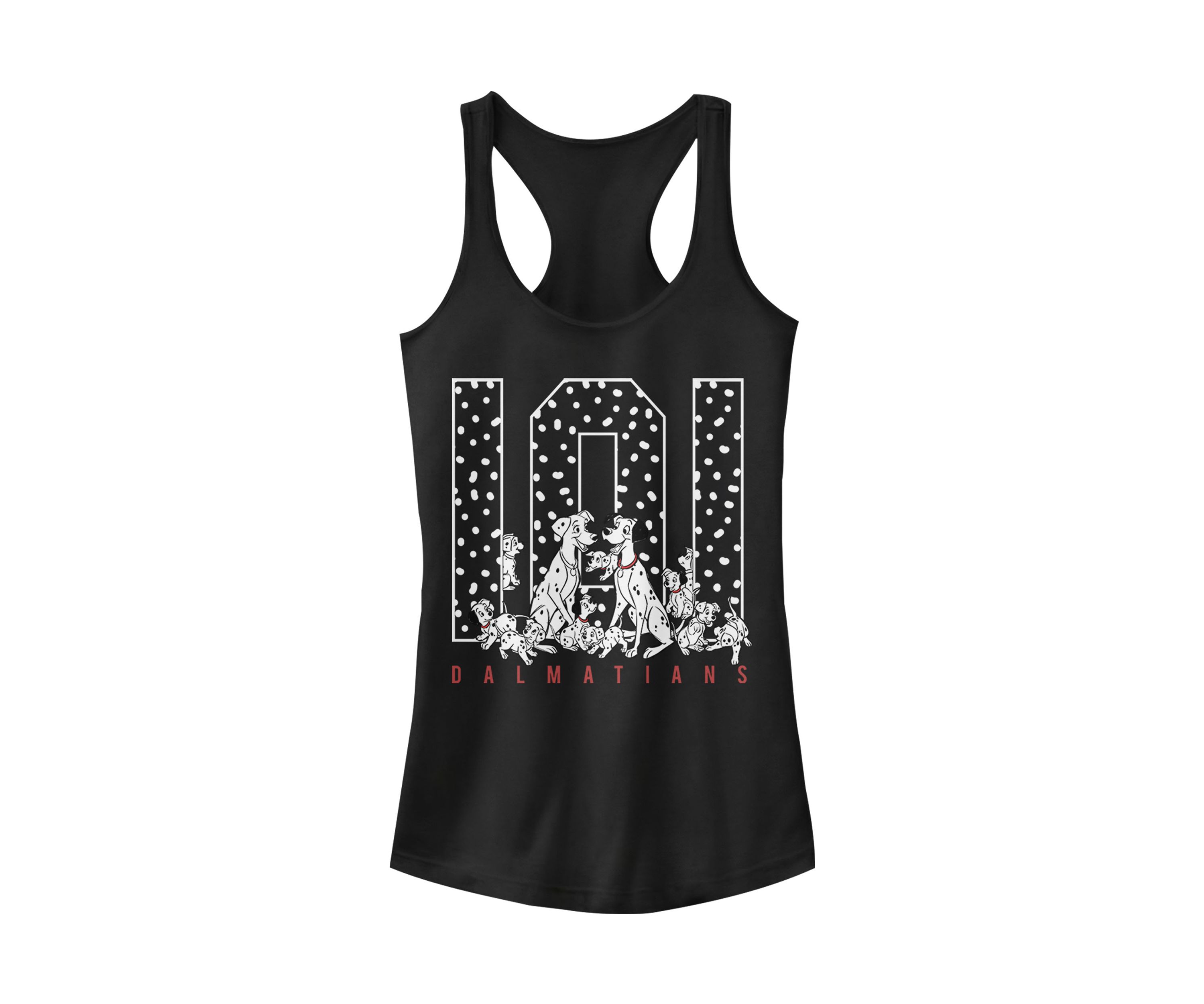 Juniors Licensed Disney One Oh One Spots Tank Top