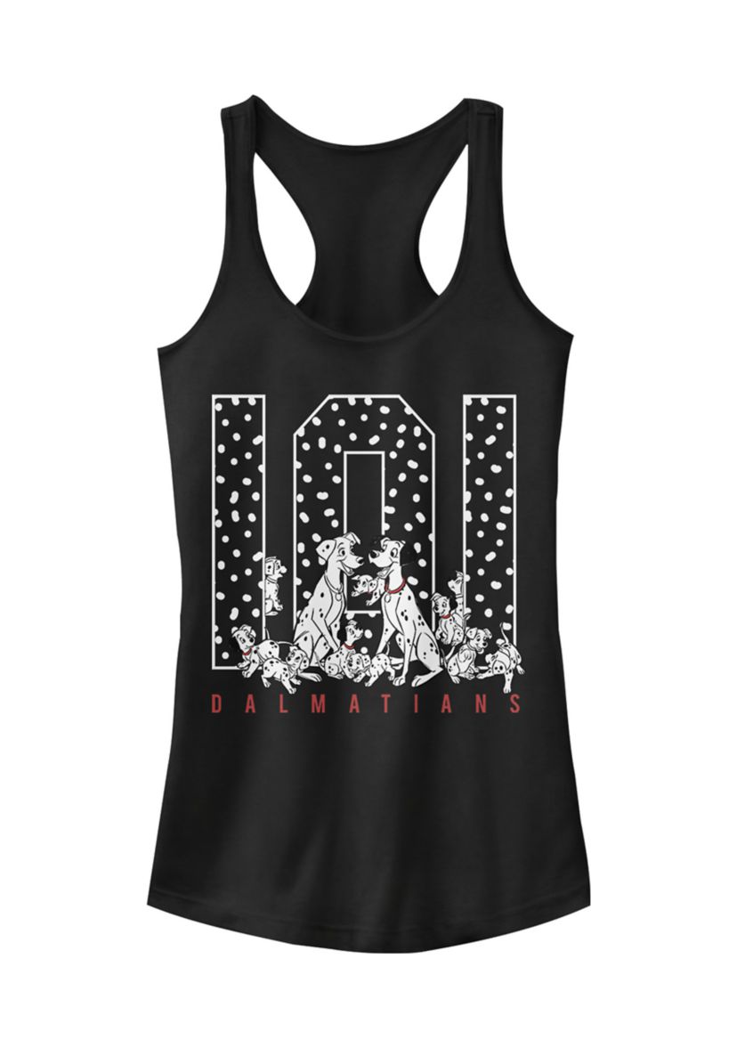 Juniors Licensed Disney One Oh One Spots Tank Top