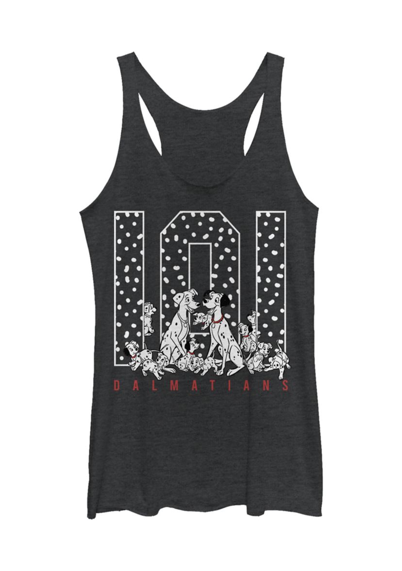 Juniors Licensed Disney One Oh One Spots Tank Top