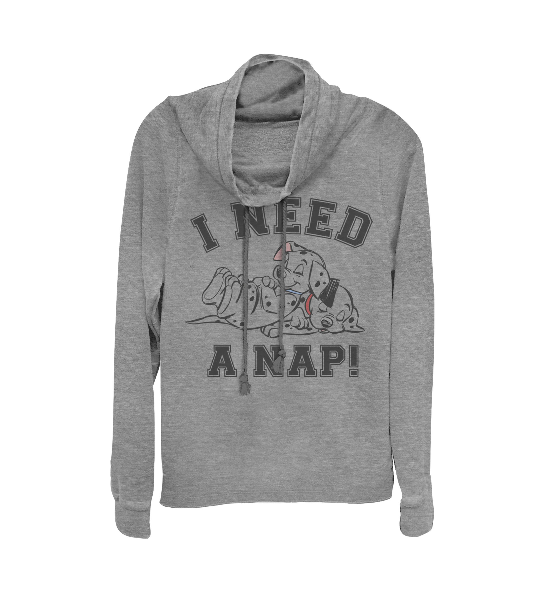 Juniors Licensed Disney Nap Pullover Top