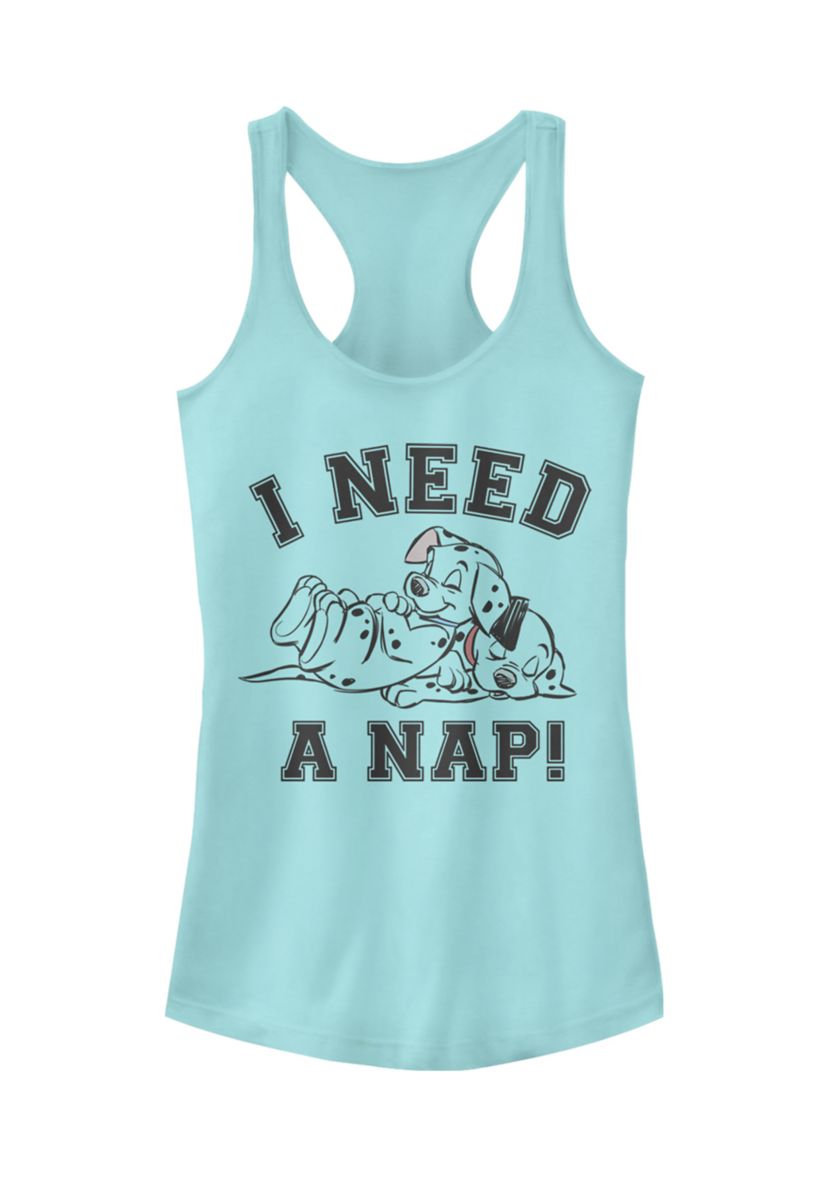 Juniors Licensed Disney Nap Tank Top