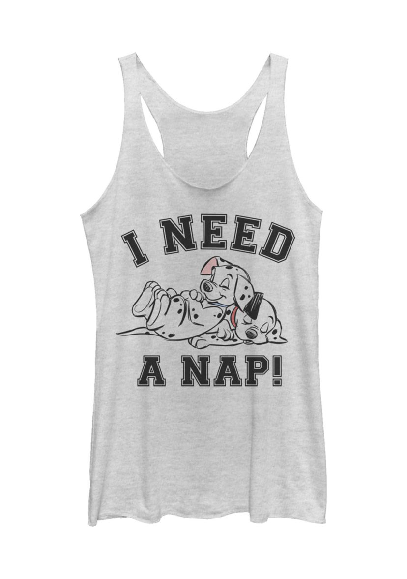Juniors Licensed Disney Nap Tank Top
