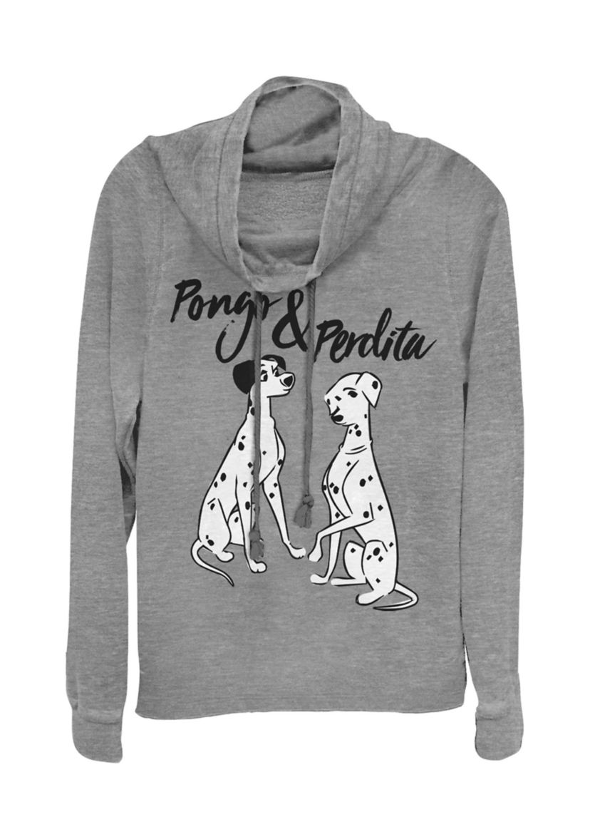 Juniors Licensed Disney Pongo Perdita Pullover Top