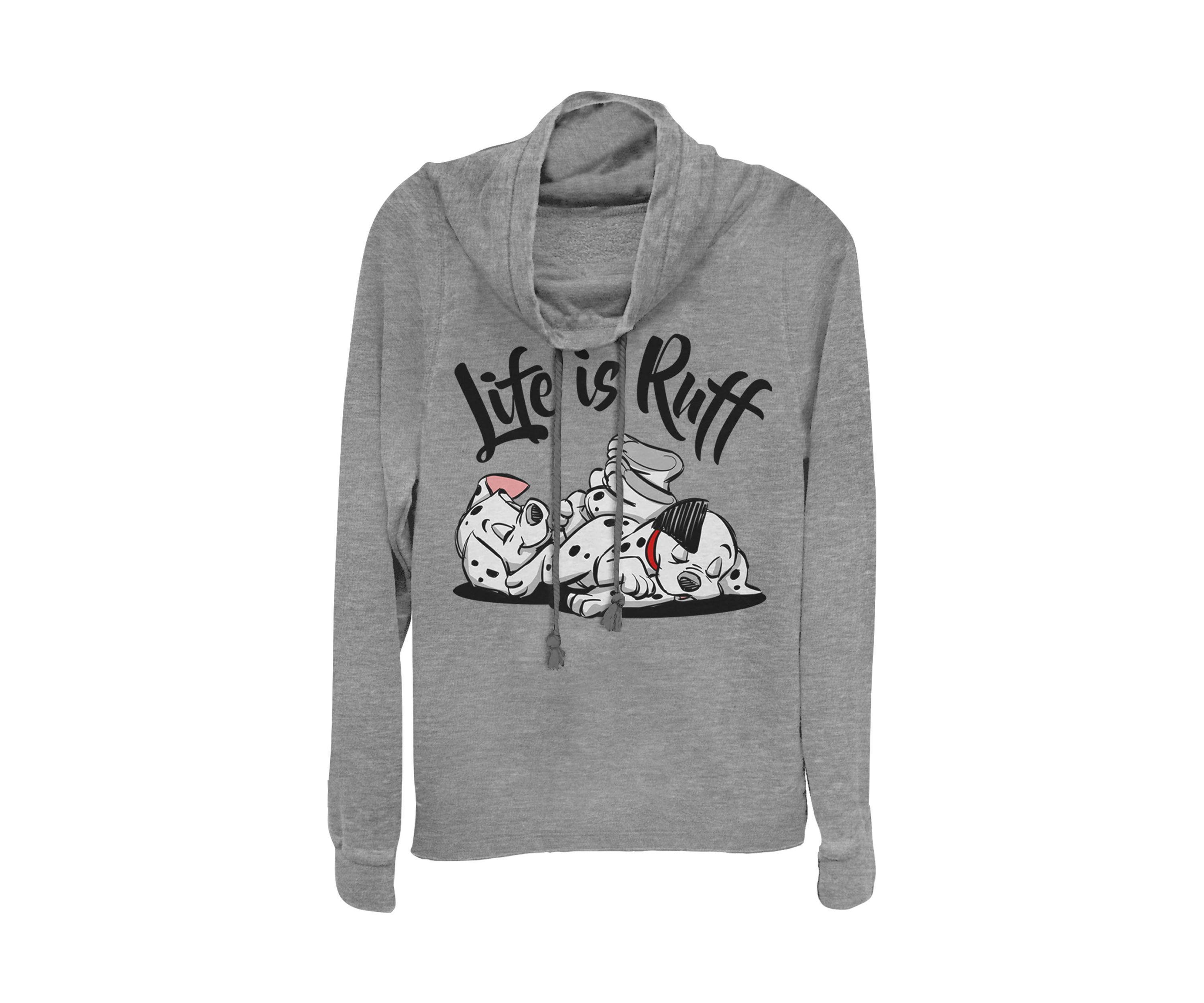 Juniors Licensed Disney Life Ruff Pullover Top