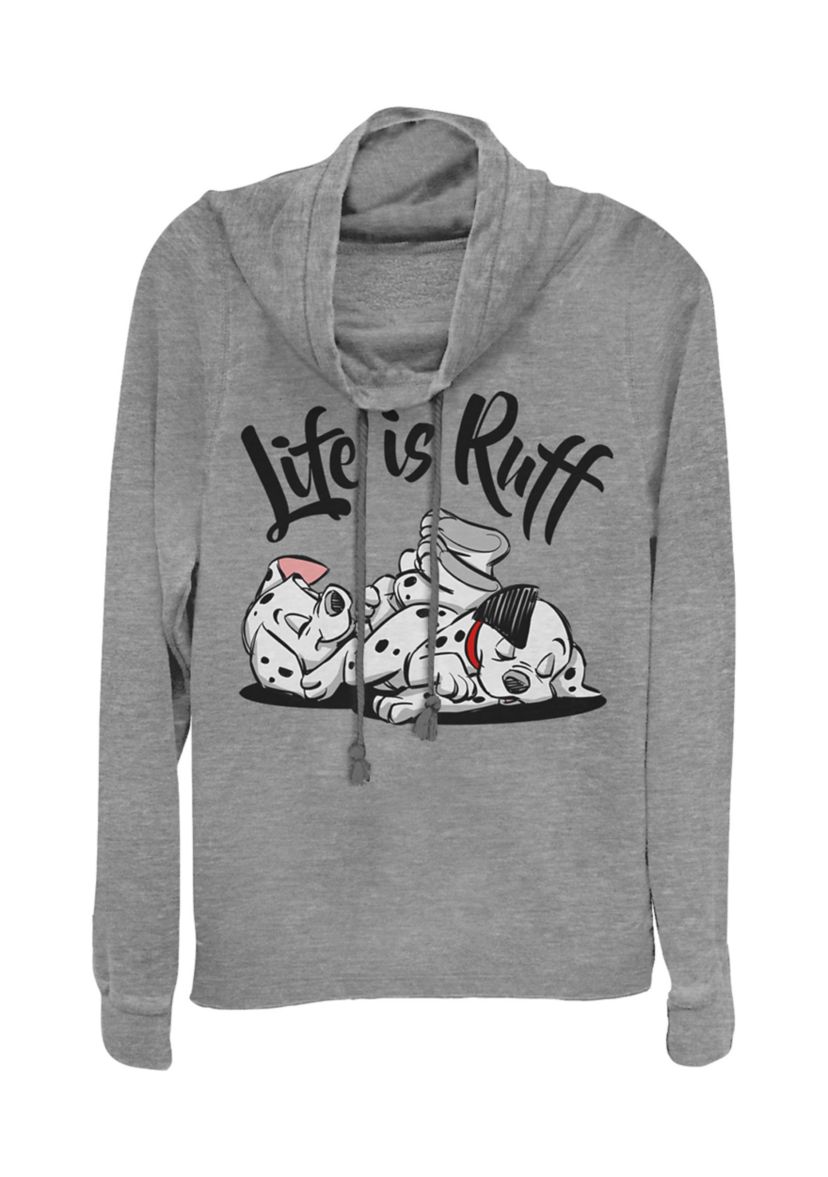 Juniors Licensed Disney Life Ruff Pullover Top