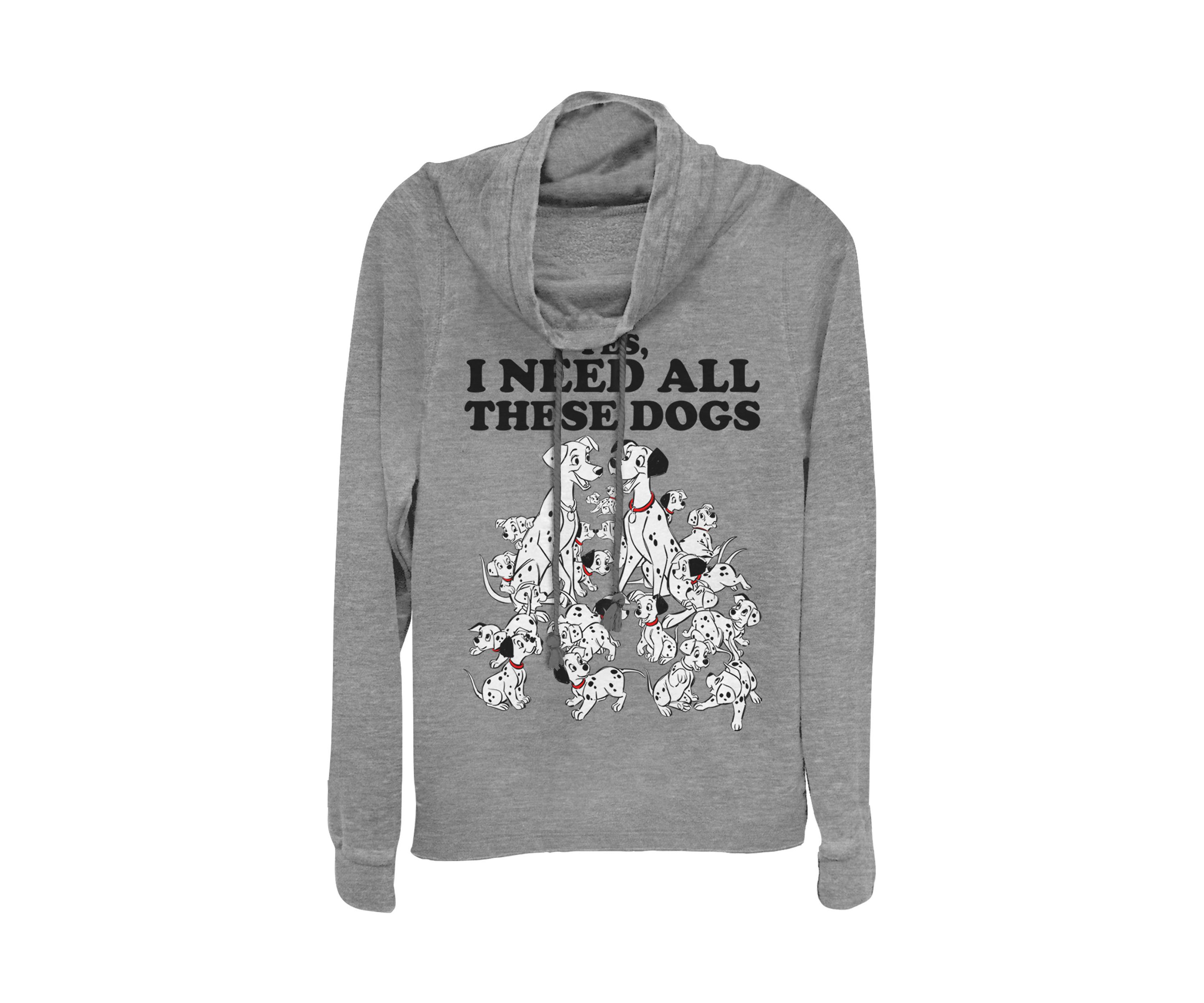 Juniors Licensed Disney All These Dogs Pullover Top
