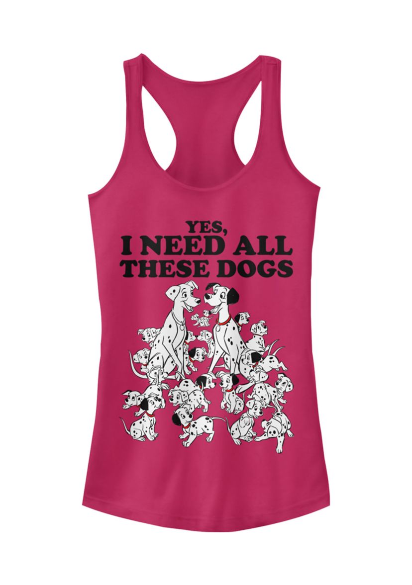 Juniors Licensed Disney All These Dogs Tank Top