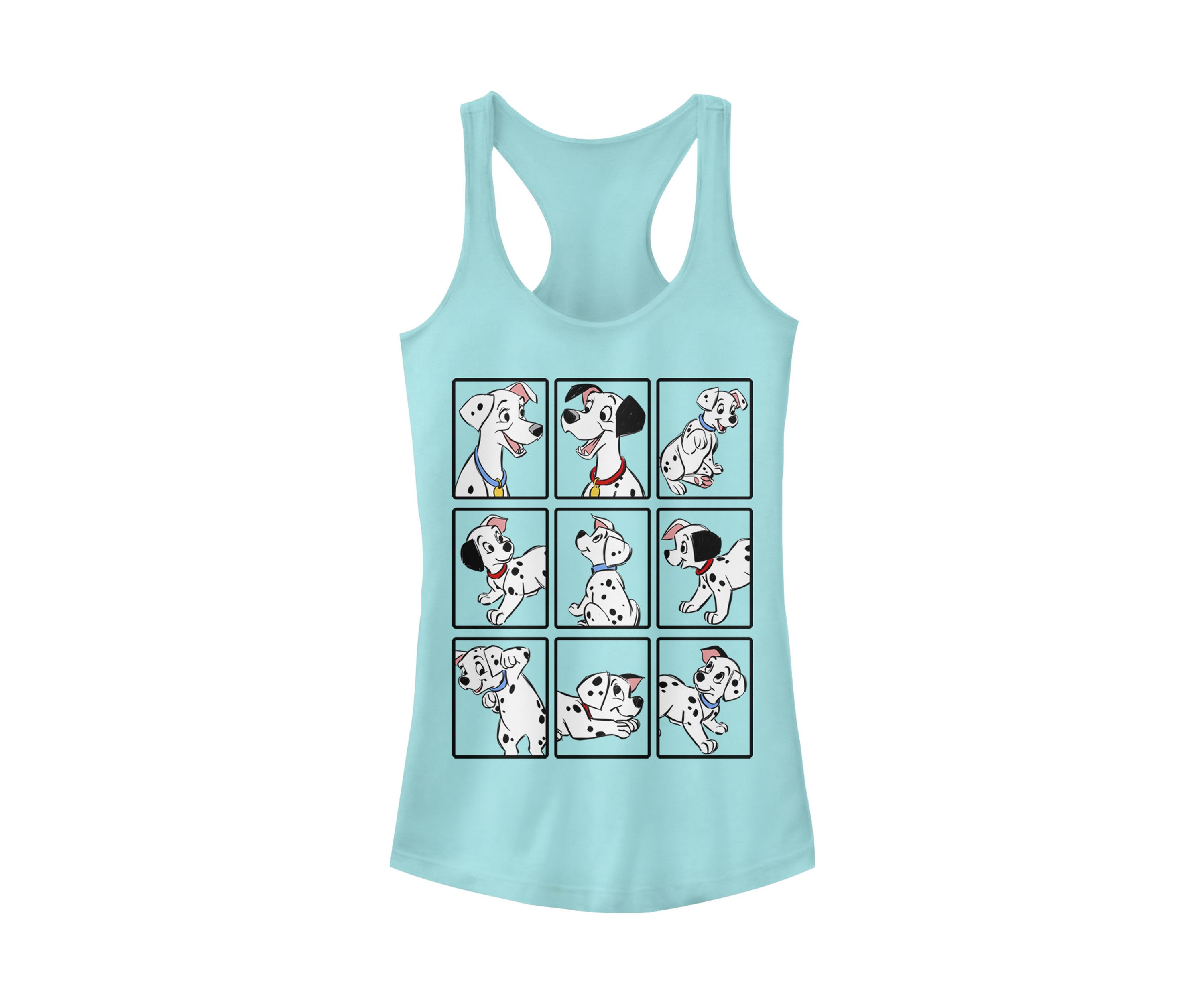 Juniors Licensed Disney Dalmatian Box Up Tank Top