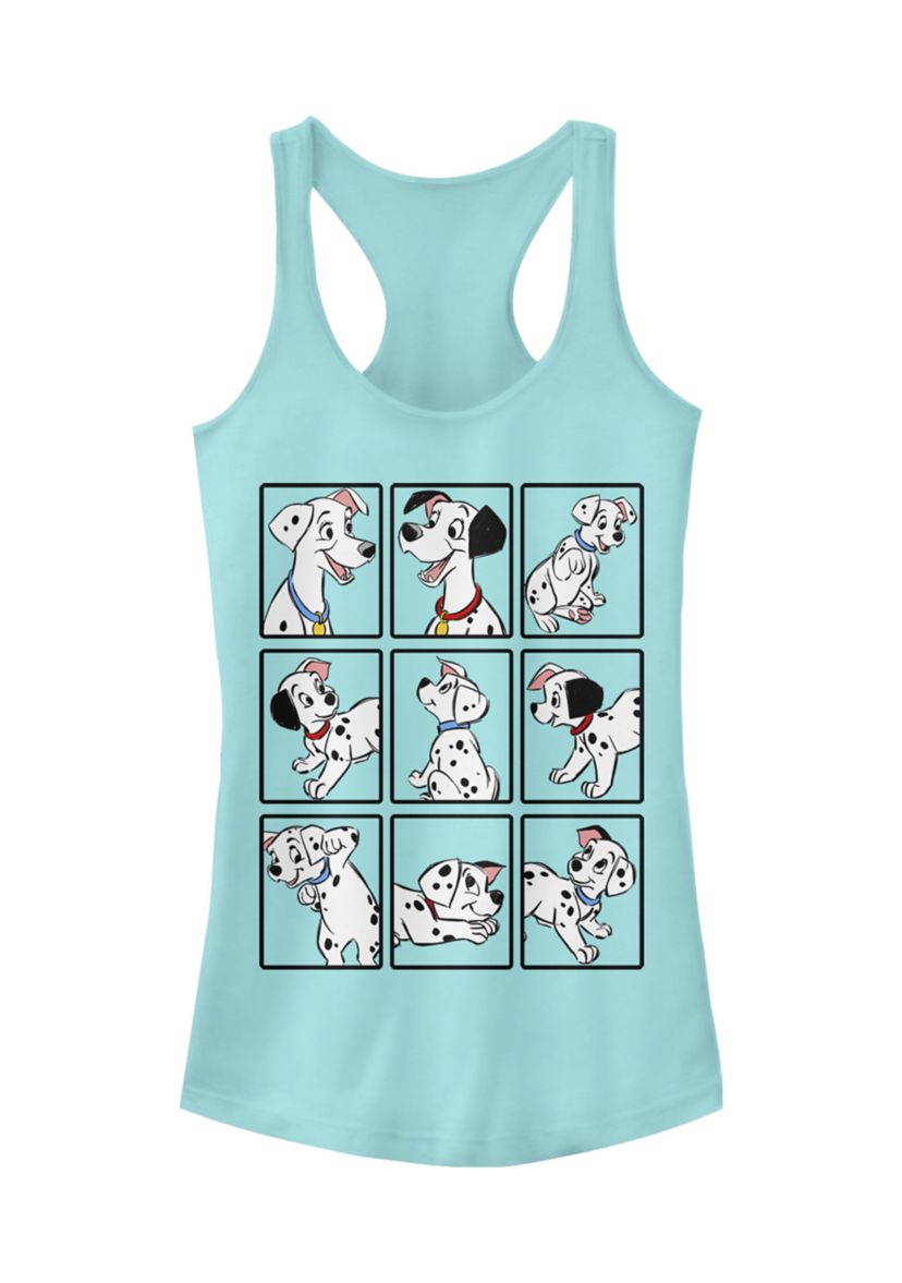 Juniors Licensed Disney Dalmatian Box Up Tank Top