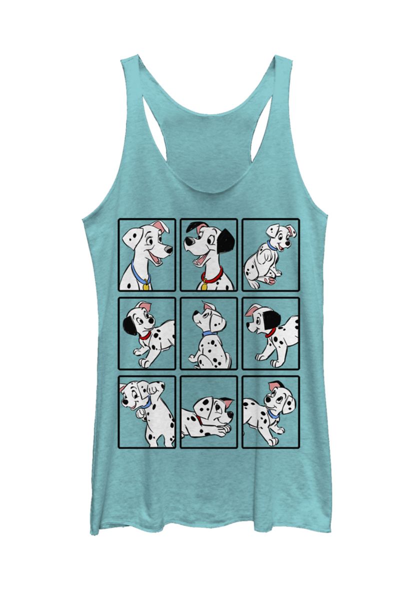 Juniors Licensed Disney Dalmatian Box Up Tank Top