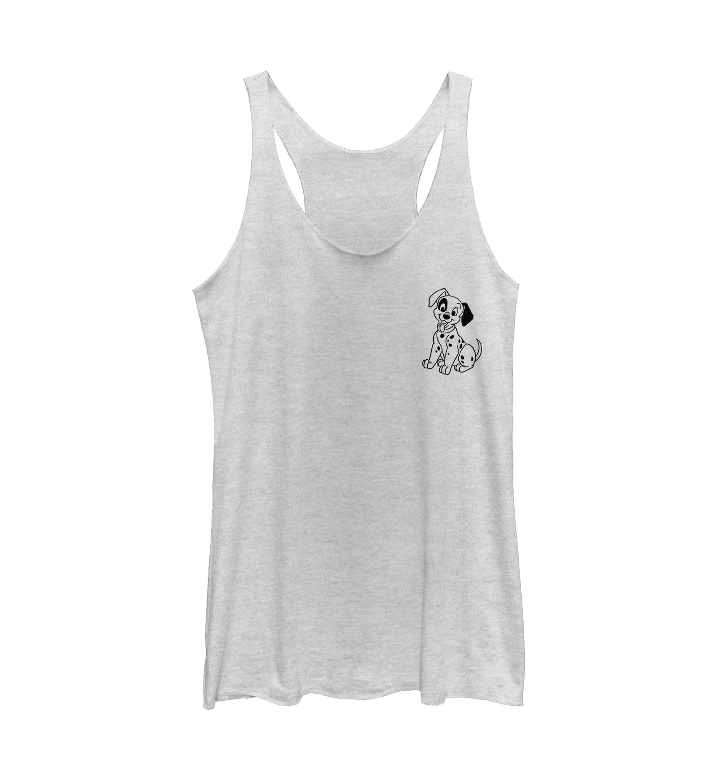 Juniors Licensed Disney Patch Line Tank Top