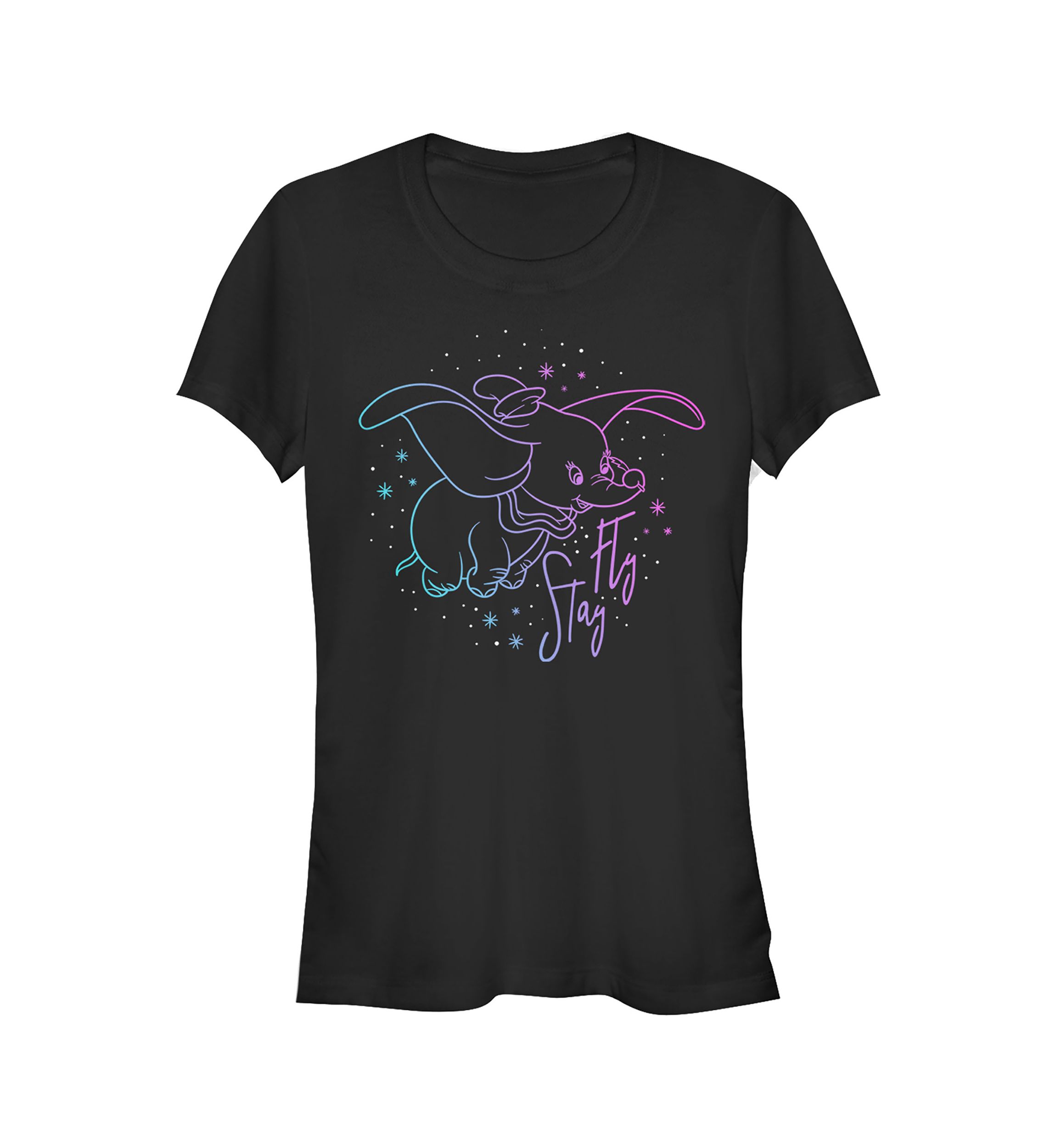 Juniors Licensed Disney Stay Fly Dumbo T-Shirt