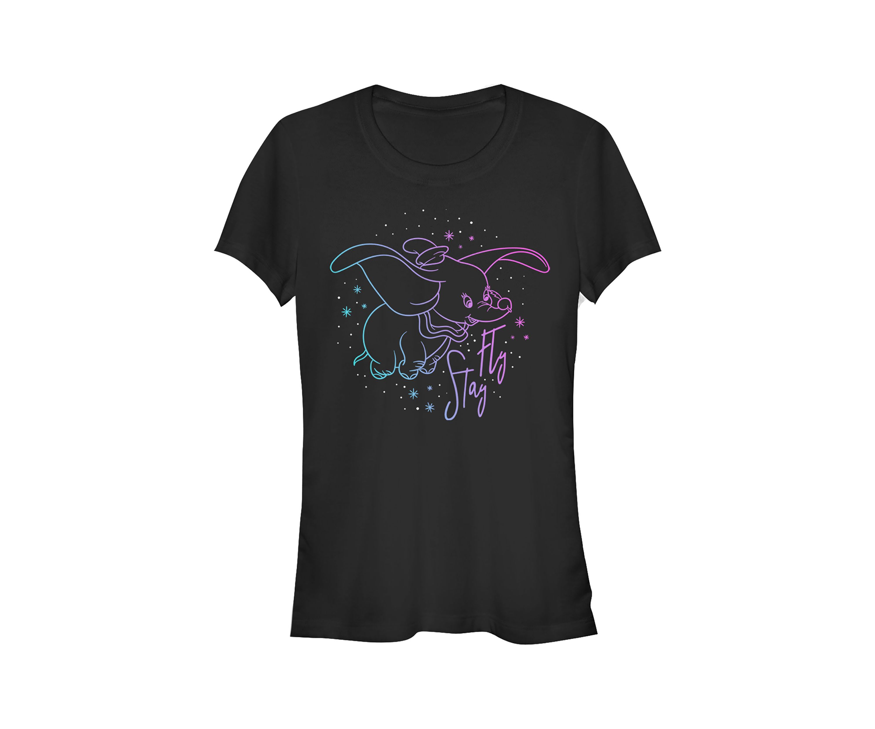 Juniors Licensed Disney Stay Fly Dumbo T-Shirt