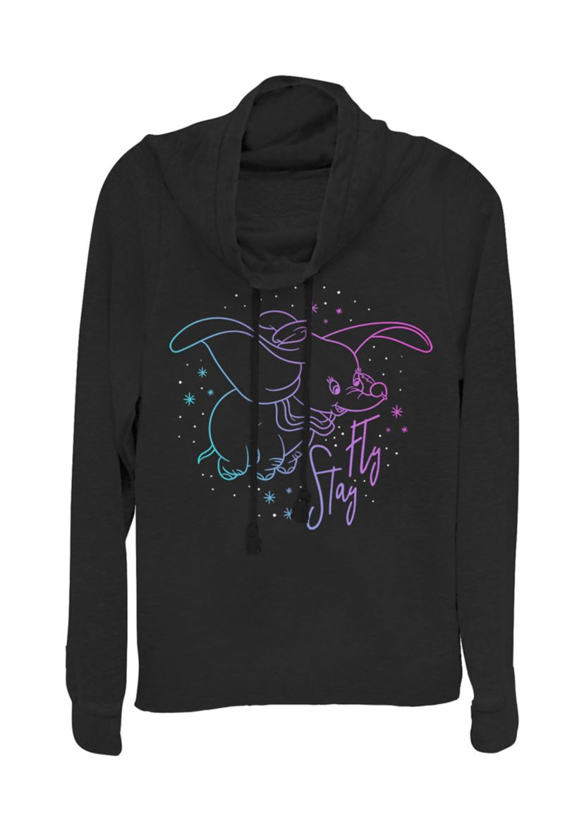Juniors Licensed Disney Stay Fly Dumbo Pullover Top