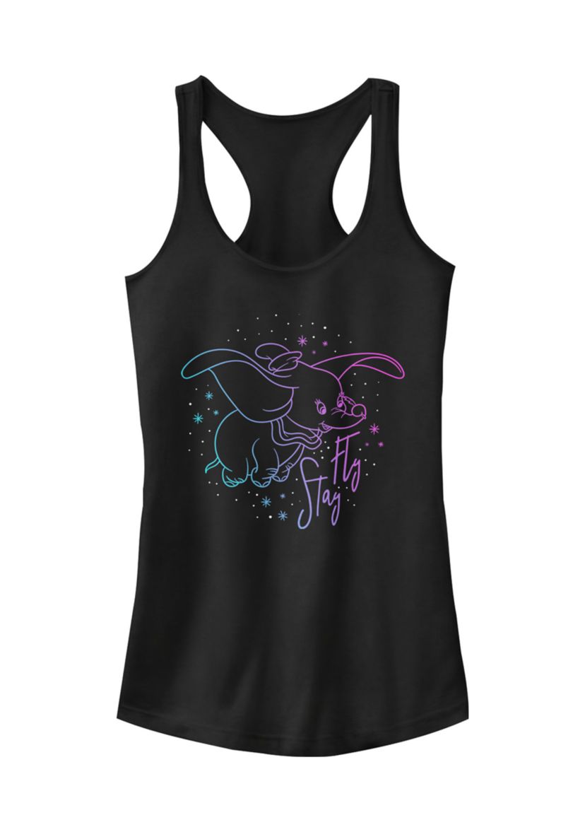 Juniors Licensed Disney Stay Fly Dumbo Tank Top