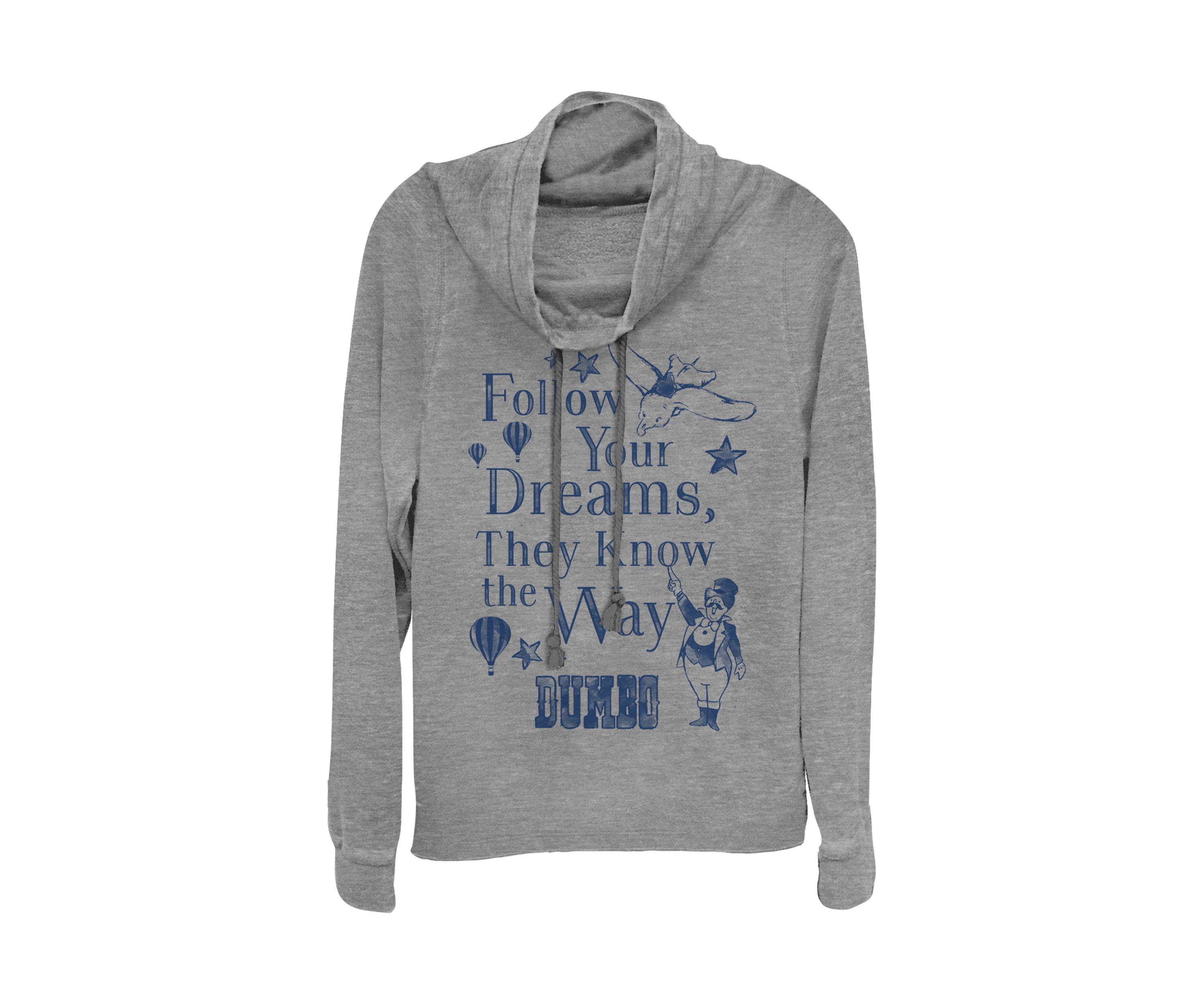 Juniors Licensed Disney Follow Dreams Pullover Top