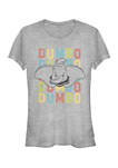 Juniors Licensed Disney Dumbo Face T-Shirt