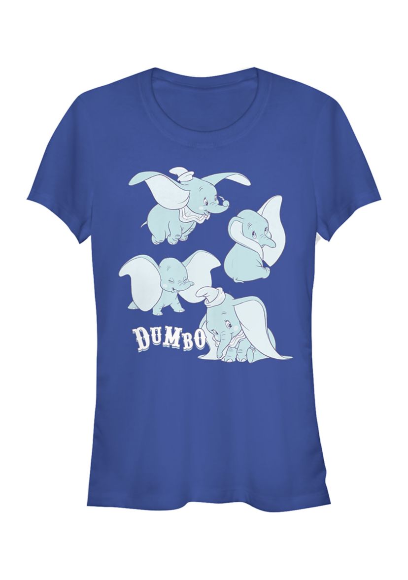 Juniors Licensed Disney Pink Dumbos T-Shirt