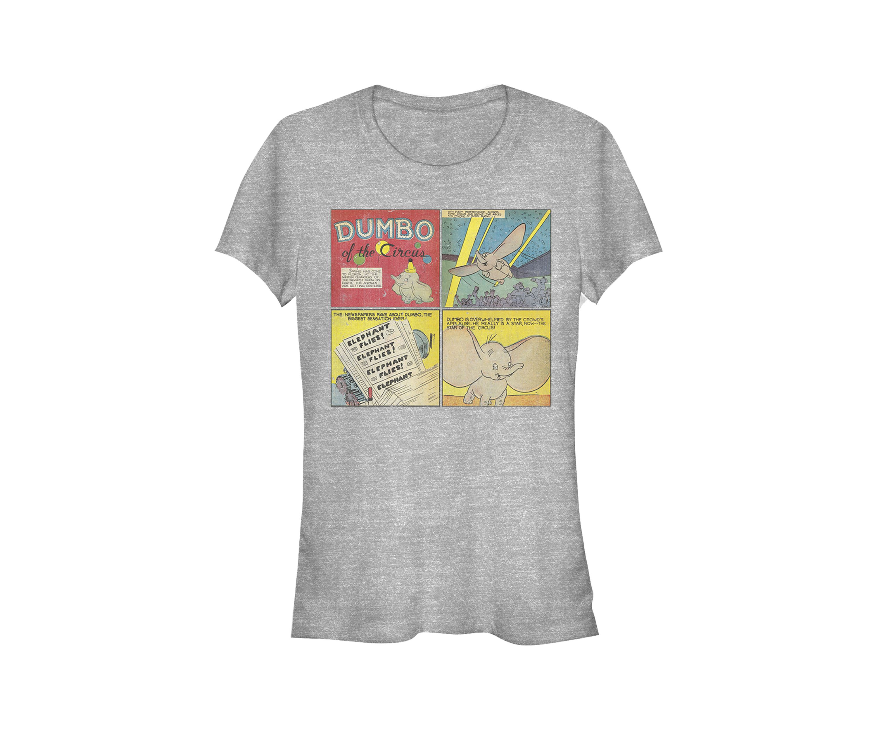 Juniors Licensed Disney Dumbo Comic Panel T-Shirt