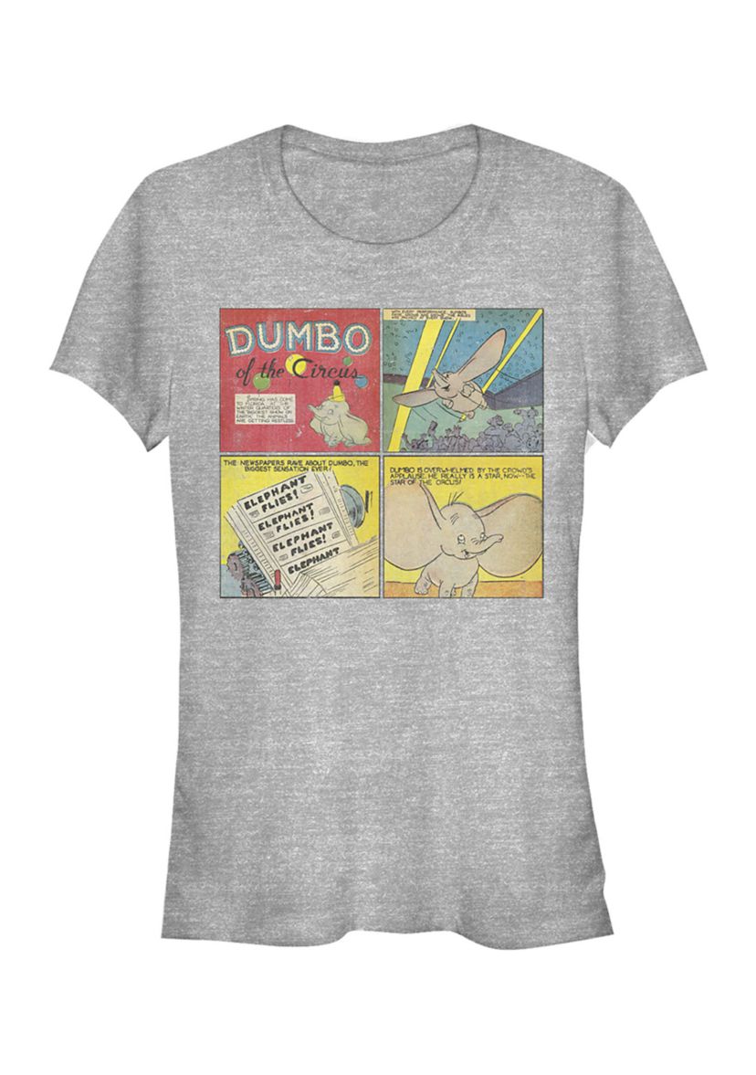 Juniors Licensed Disney Dumbo Comic Panel T-Shirt