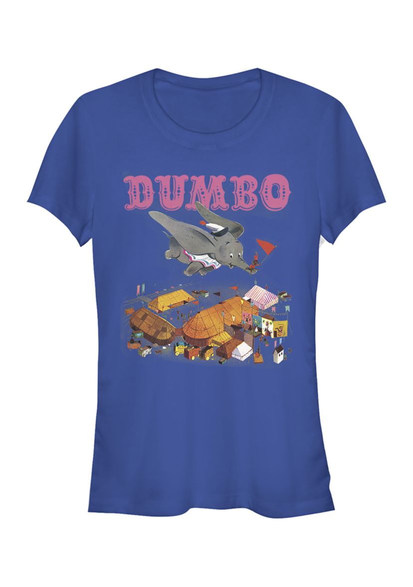 Juniors Licensed Disney Storybook Dumbo T-Shirt