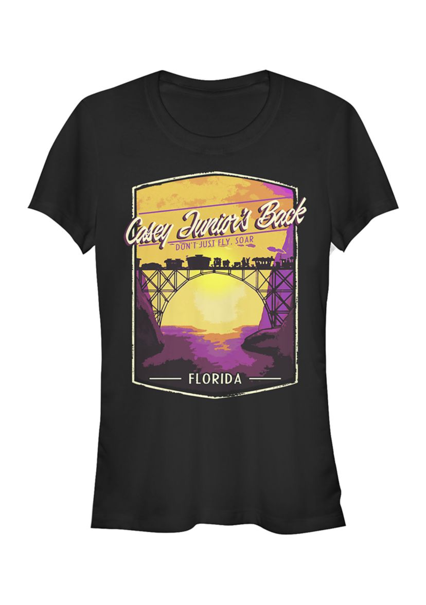 Juniors Licensed Disney Caseys Back T-Shirt