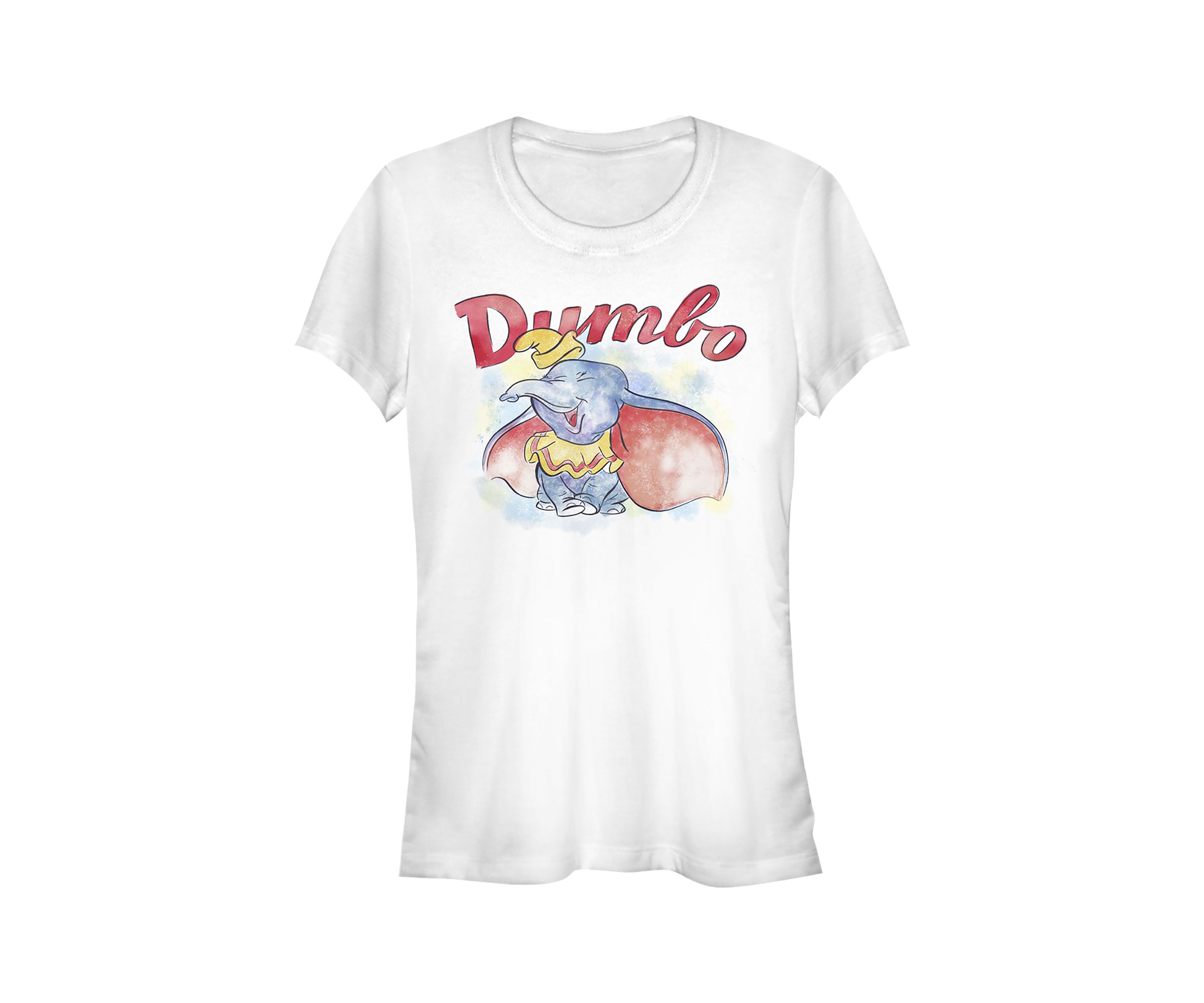 Juniors Licensed Disney Dumbo Watercolor T-Shirt