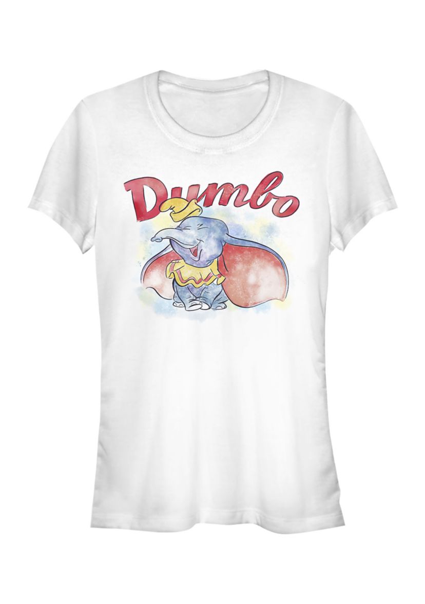 Juniors Licensed Disney Dumbo Watercolor T-Shirt