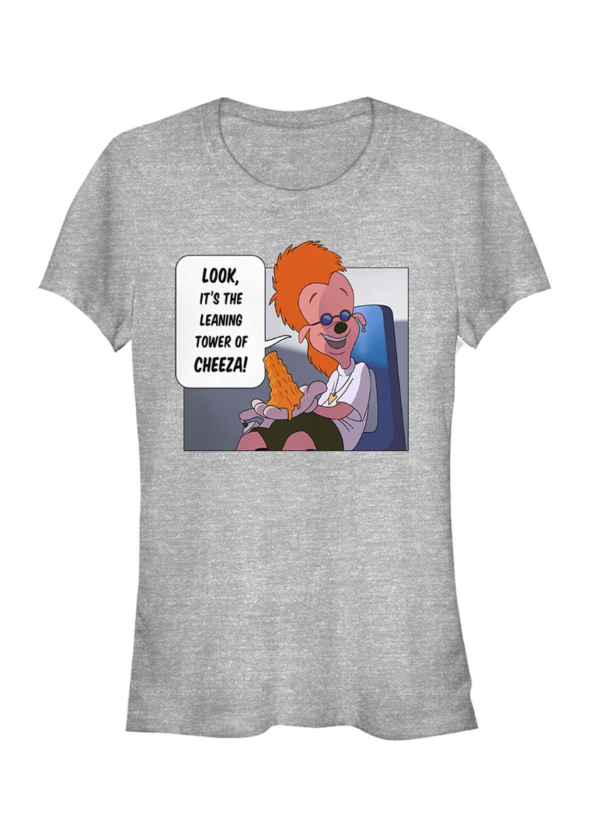 Juniors Licensed Disney Tower Of Cheeza T-Shirt