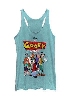 Women's Junior's Licensed Disney Logo Group Tank Top, Blue, XSmall