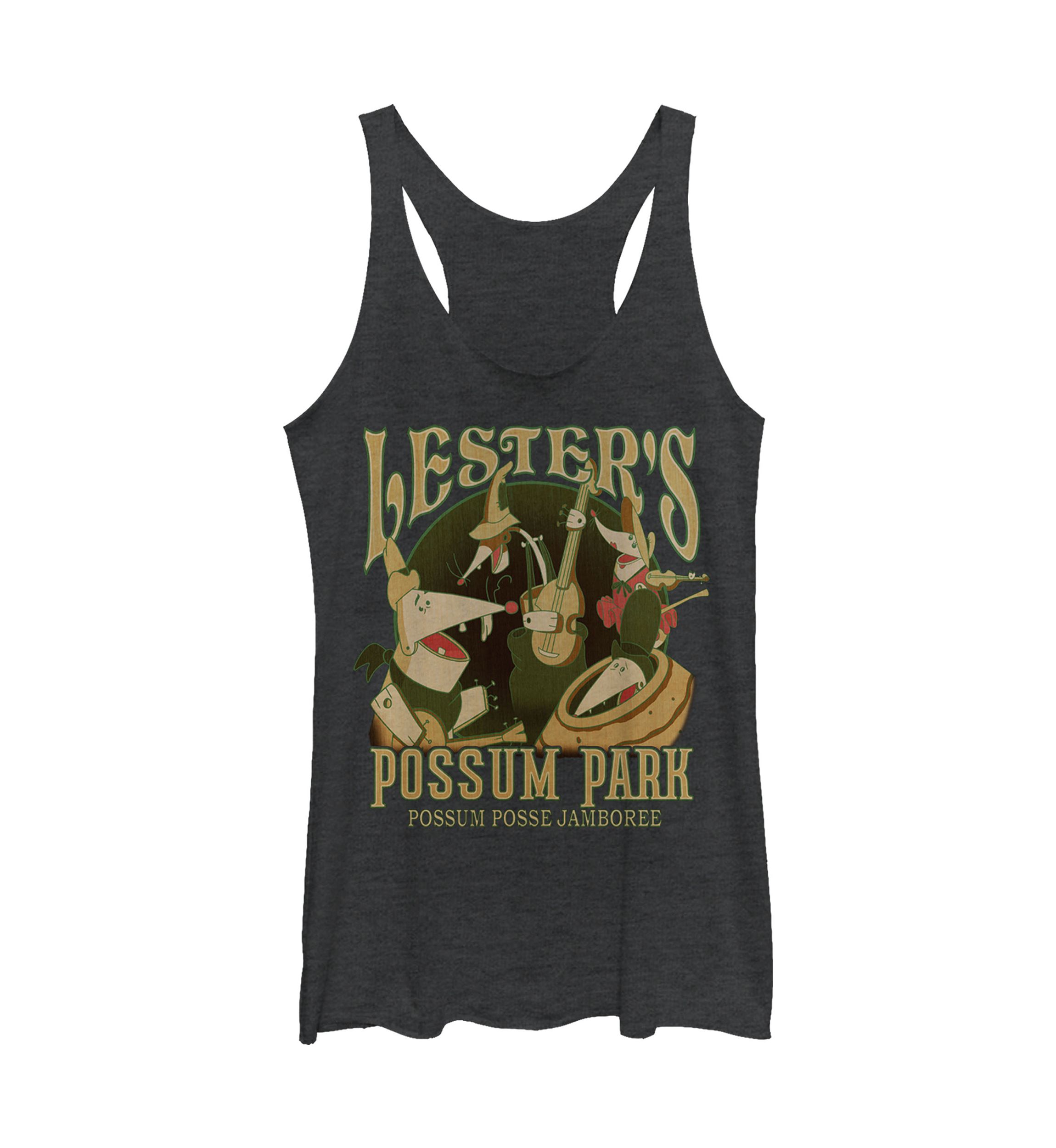 Juniors Licensed Disney Lesters Possum Park Tank Top
