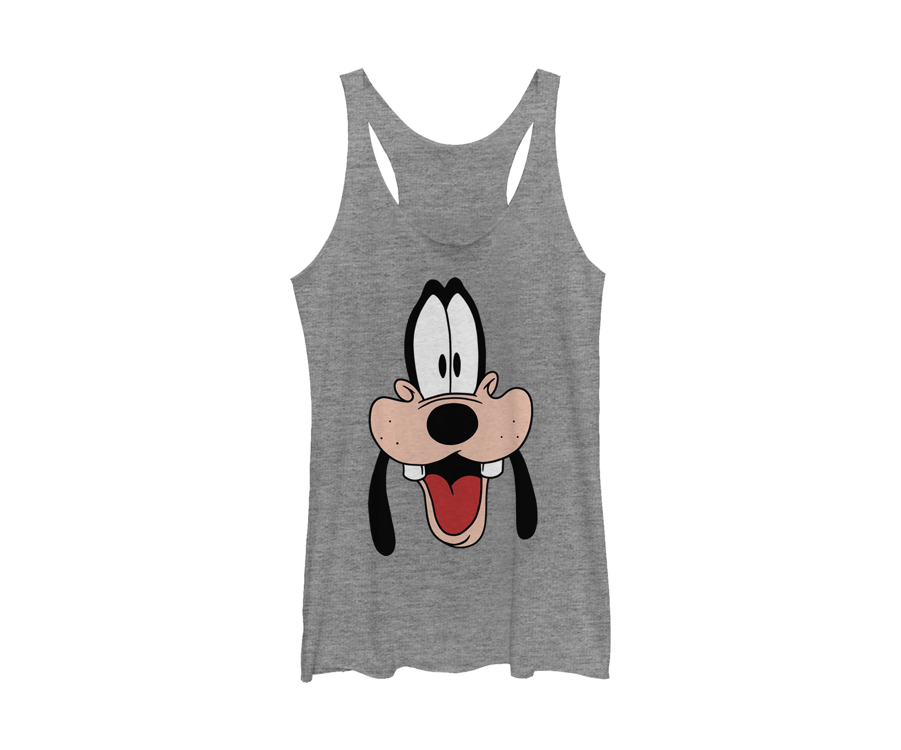 Juniors Licensed Disney Goofy Dad Big Face Tank Top