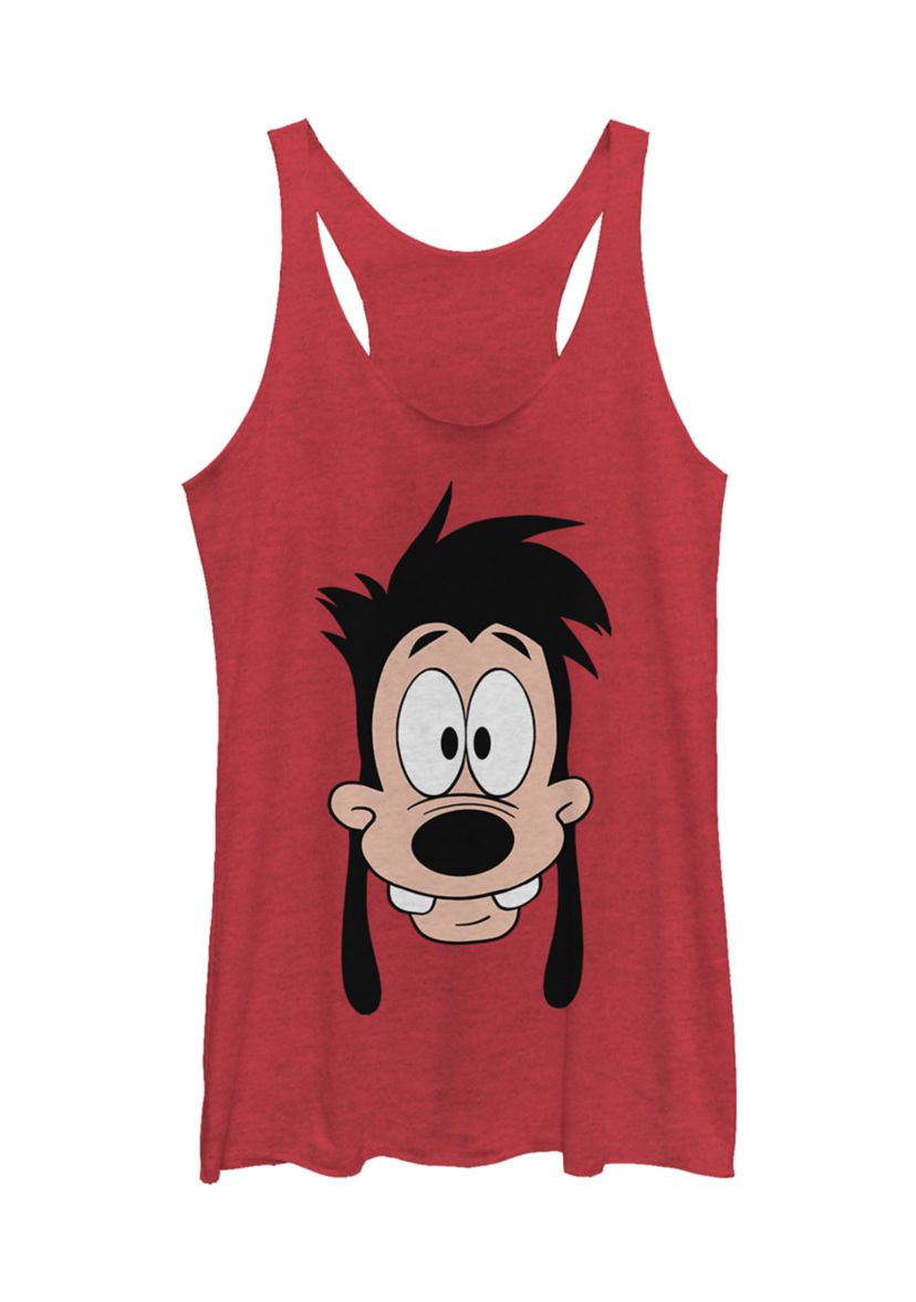 Juniors Licensed Disney Max Son Big Face Tank Top