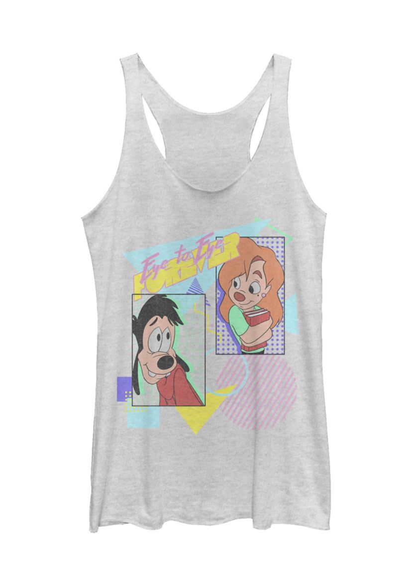 Juniors Licensed Disney Eye To Eye 80S Tank Top
