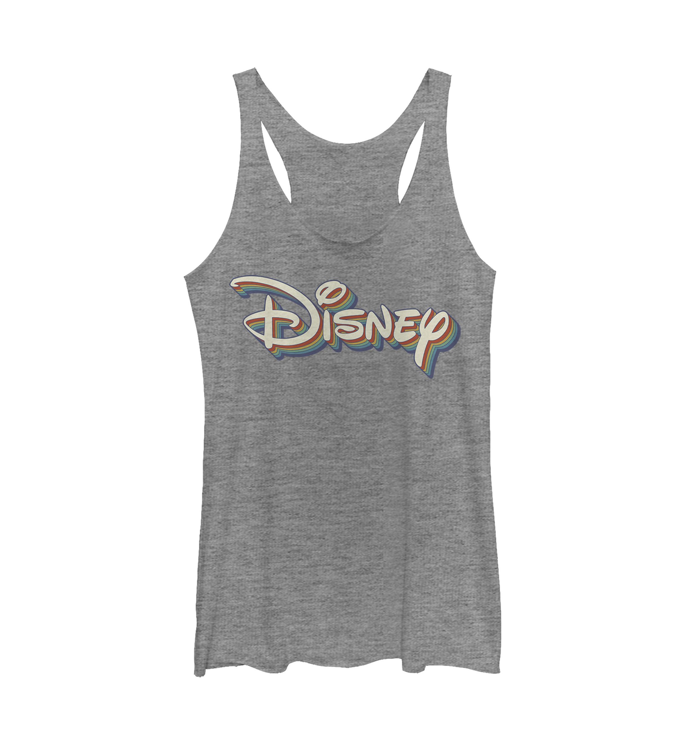 Juniors Licensed Disney Retro Rainbow Tank Top