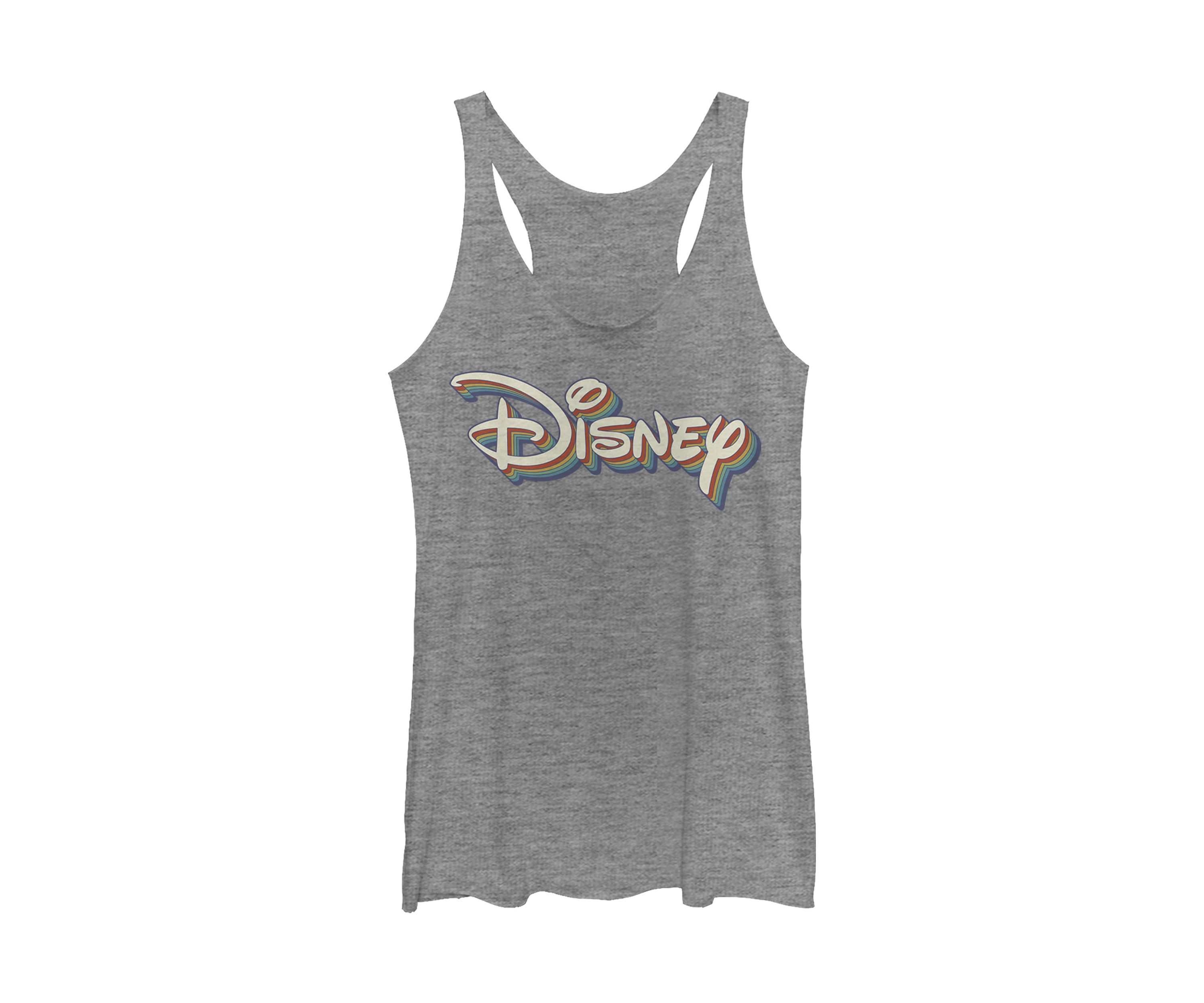 Juniors Licensed Disney Retro Rainbow Tank Top