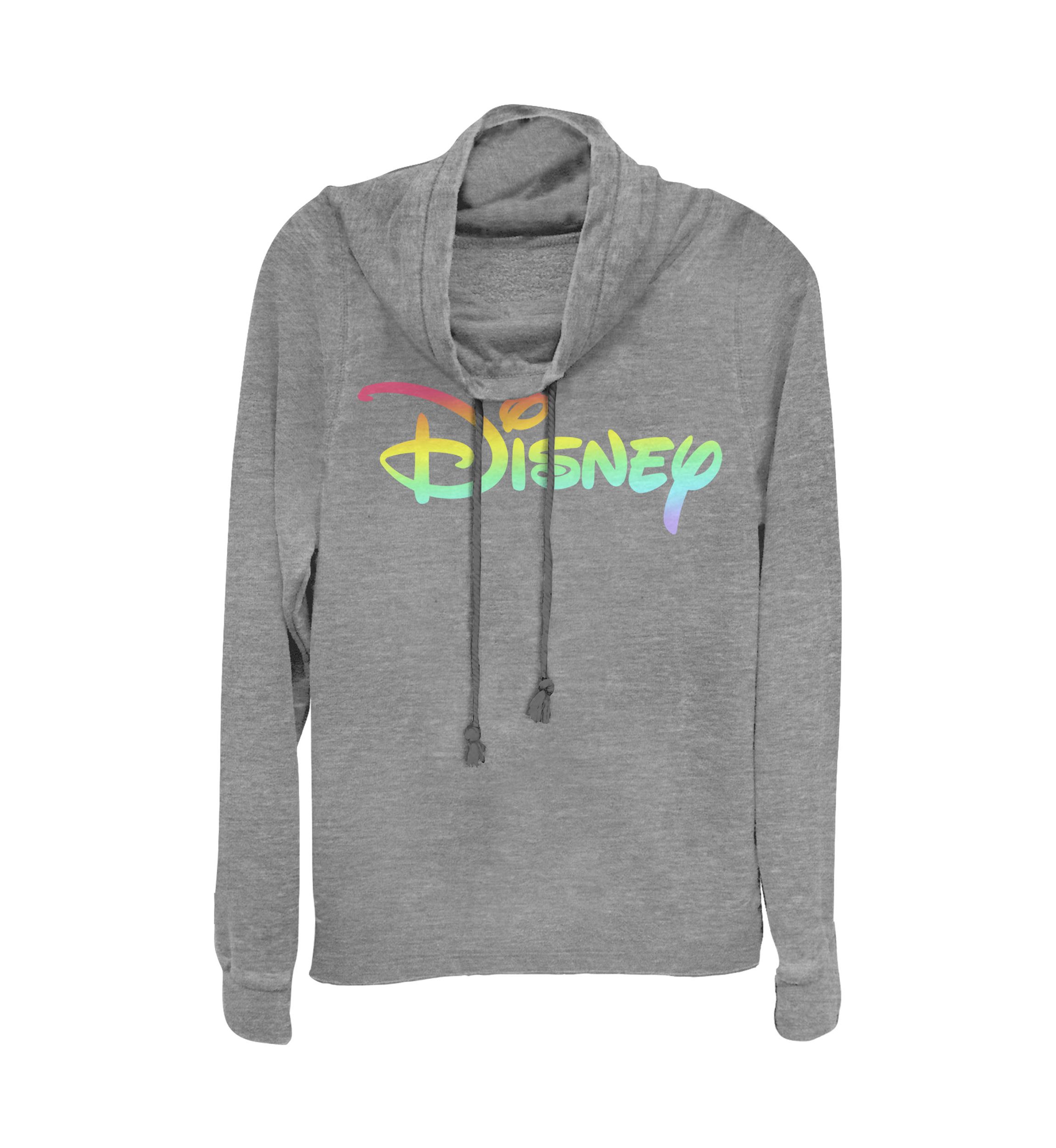 Juniors Licensed Disney Rainbow Fill Pullover Top