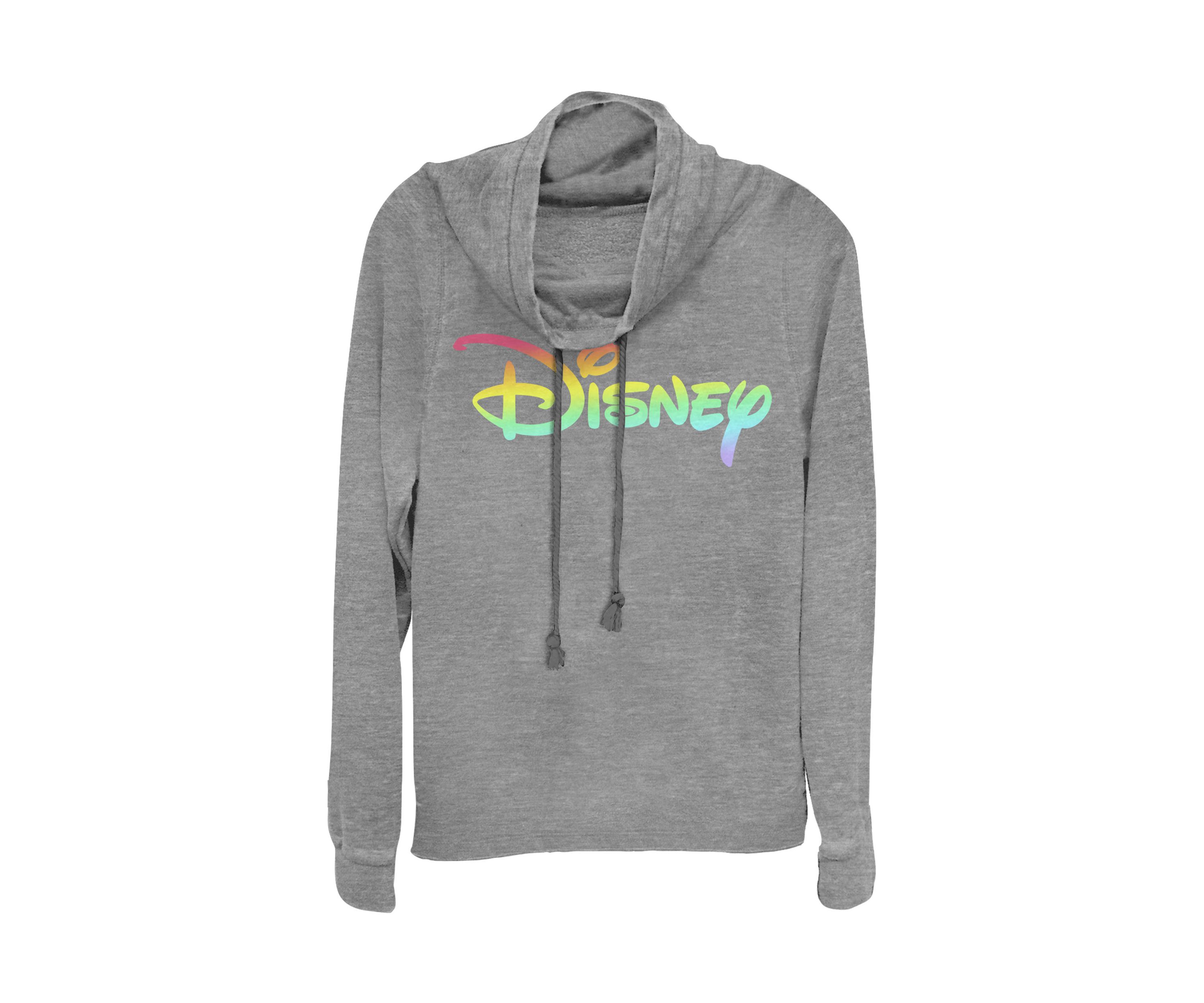 Juniors Licensed Disney Rainbow Fill Pullover Top