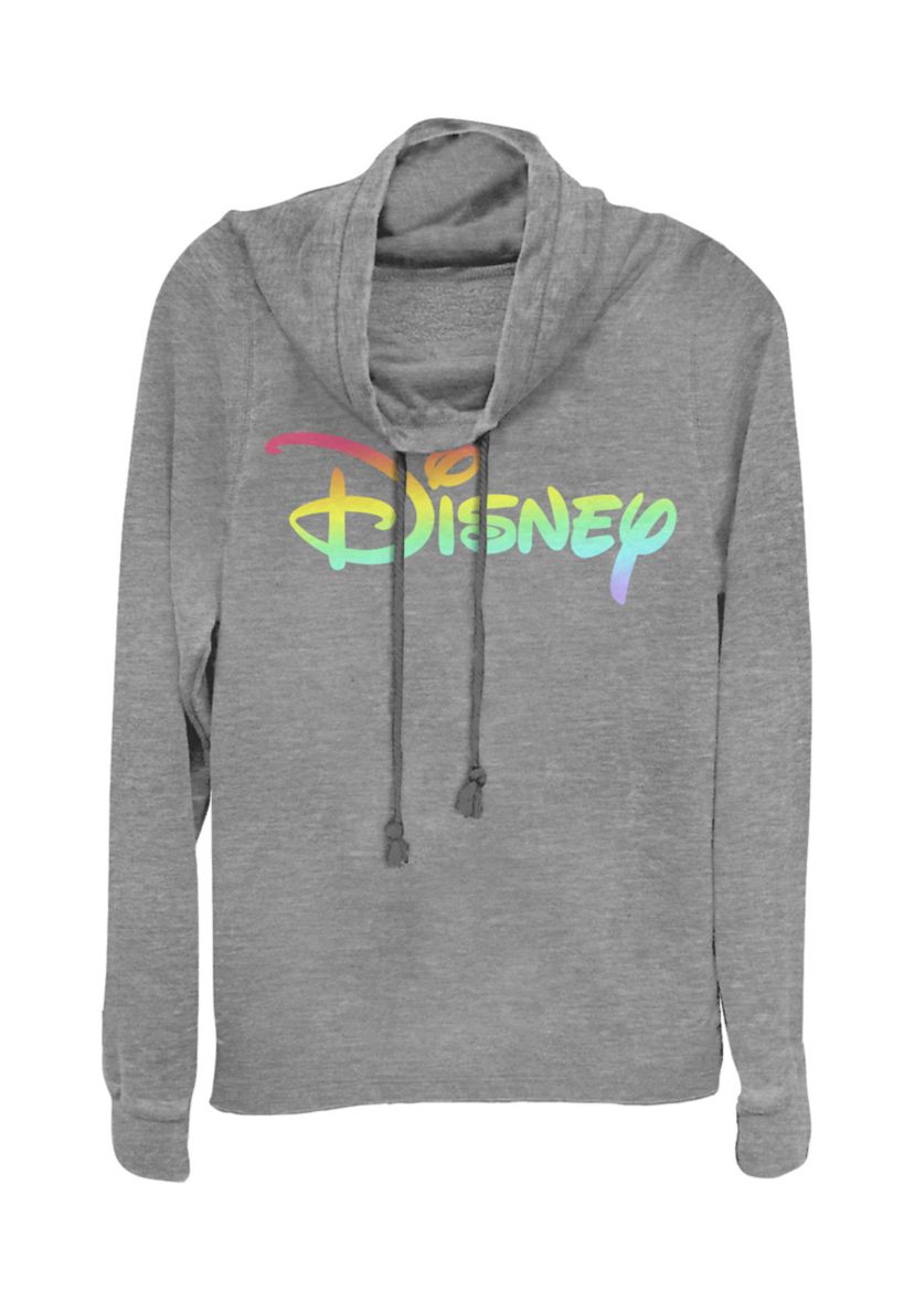 Juniors Licensed Disney Rainbow Fill Pullover Top