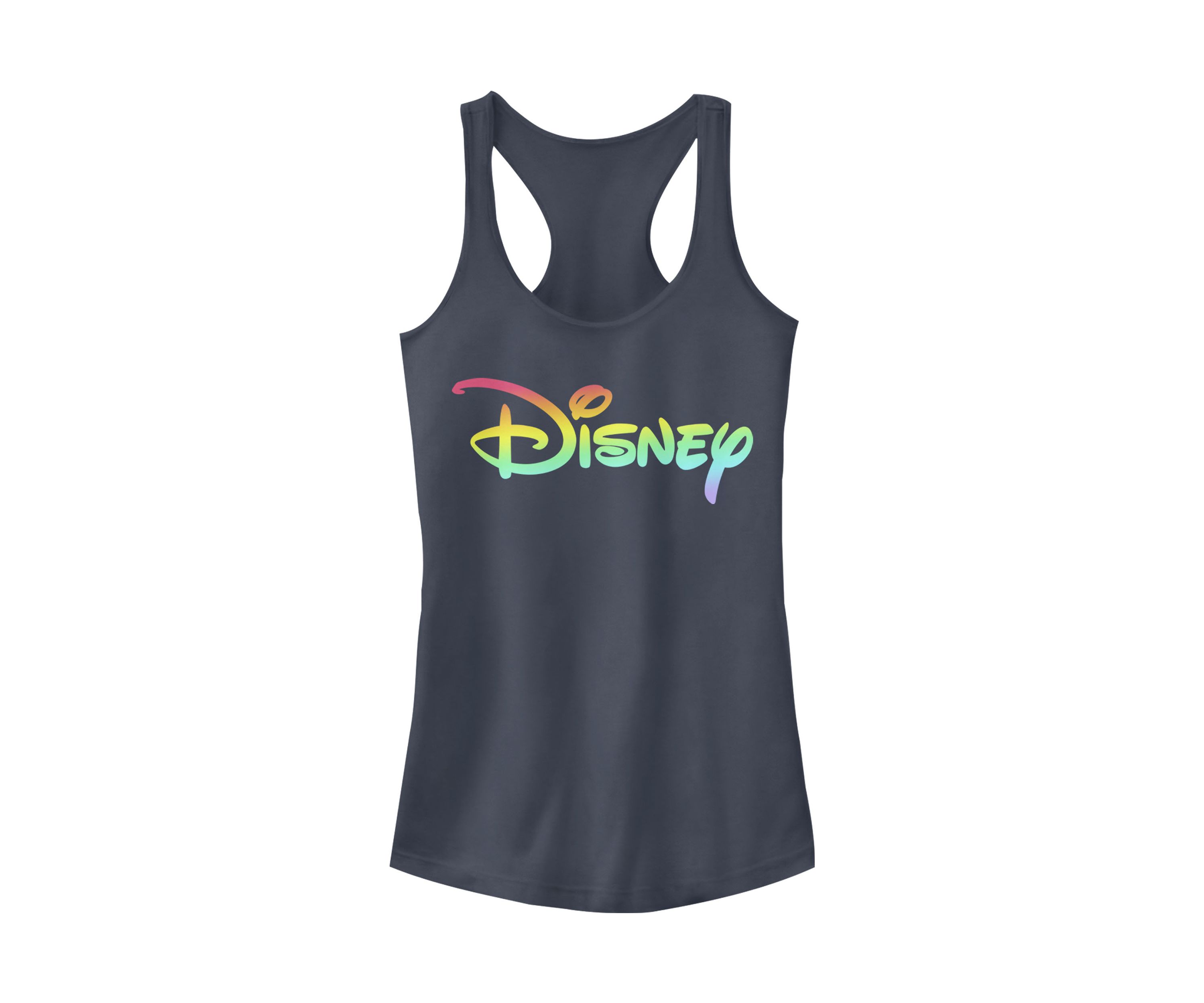 Juniors Licensed Disney Rainbow Fill Tank Top