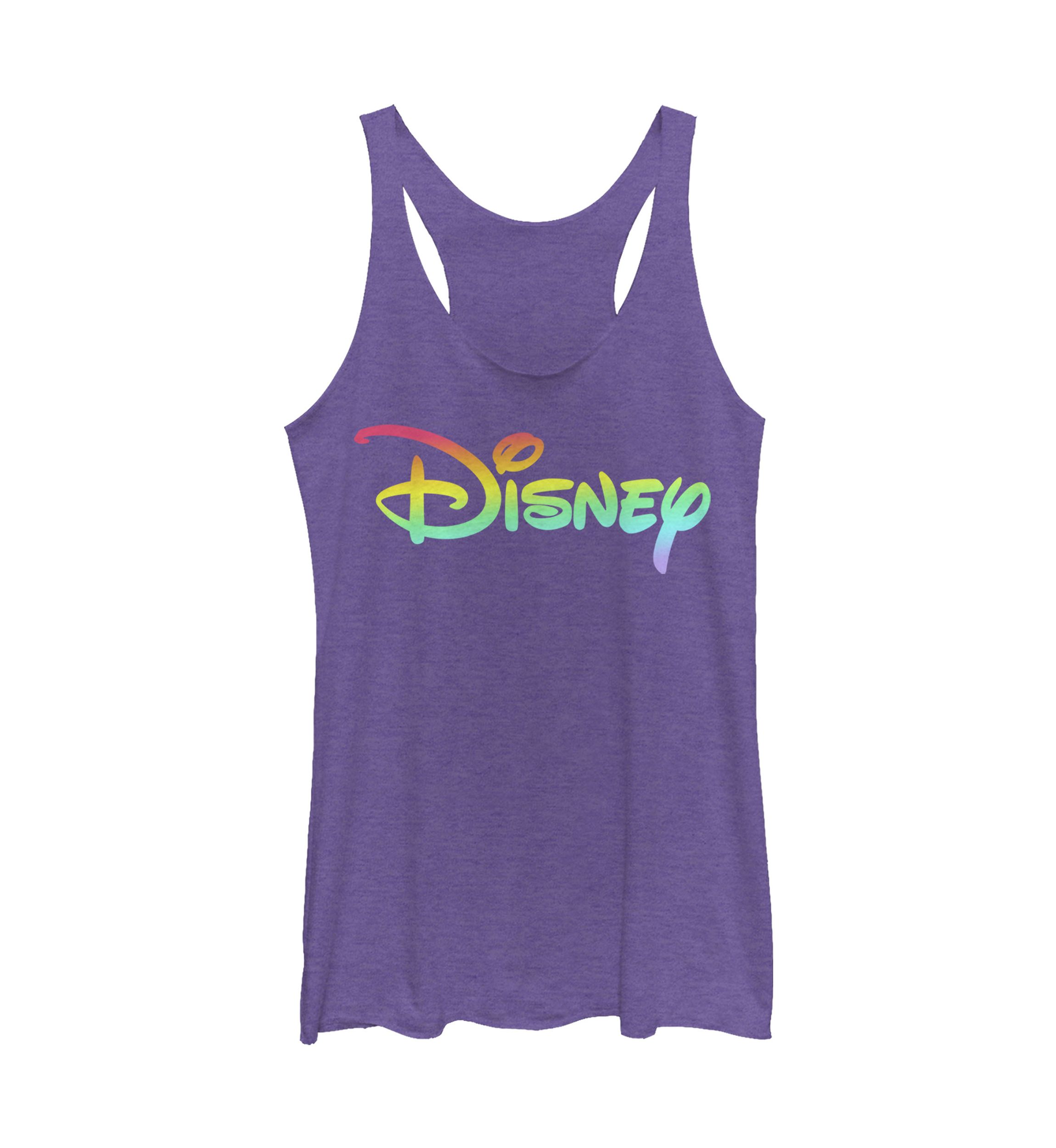 Juniors Licensed Disney Rainbow Fill Tank Top