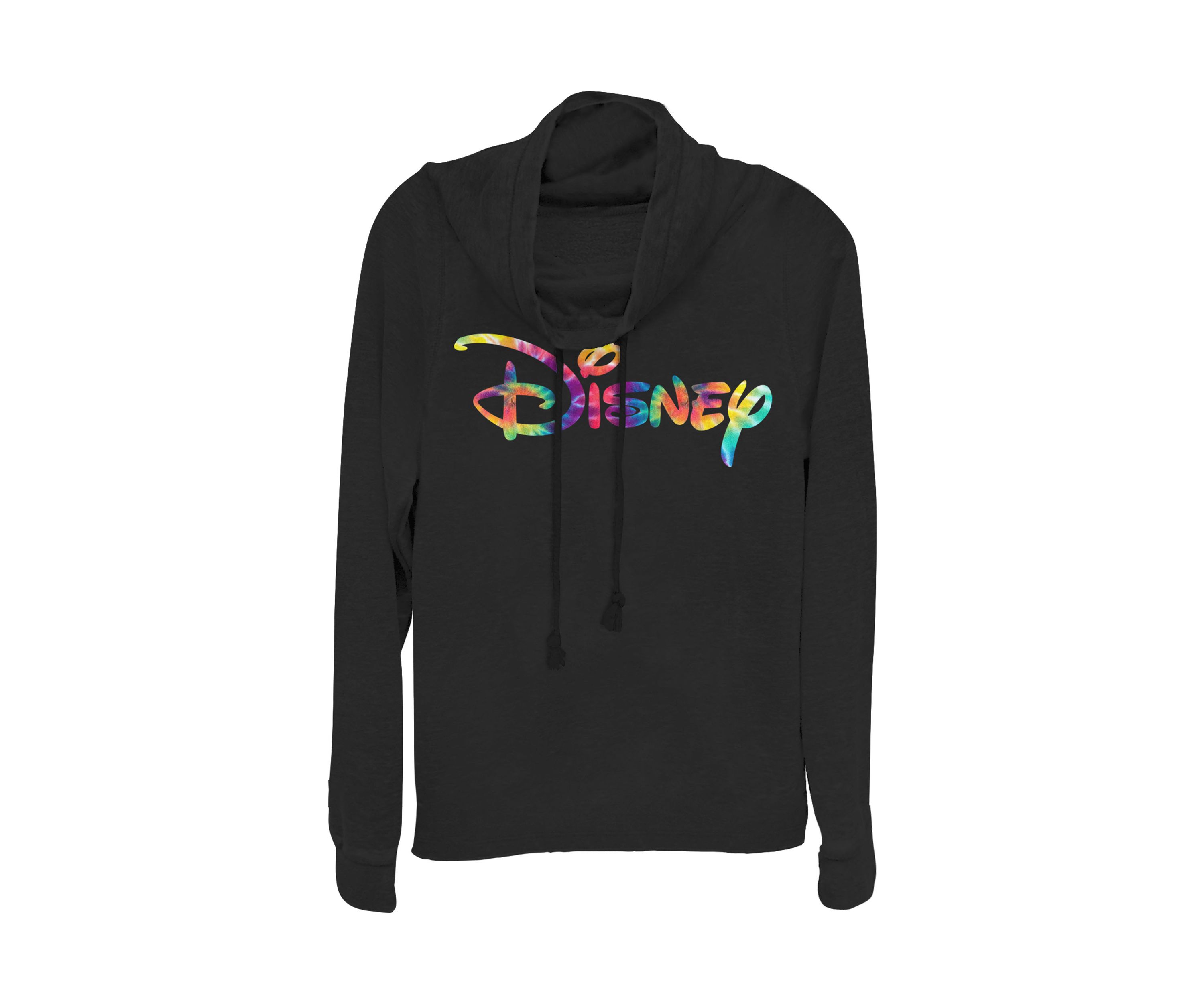 Juniors Licensed Disney Tie Dye Fill Pullover Top